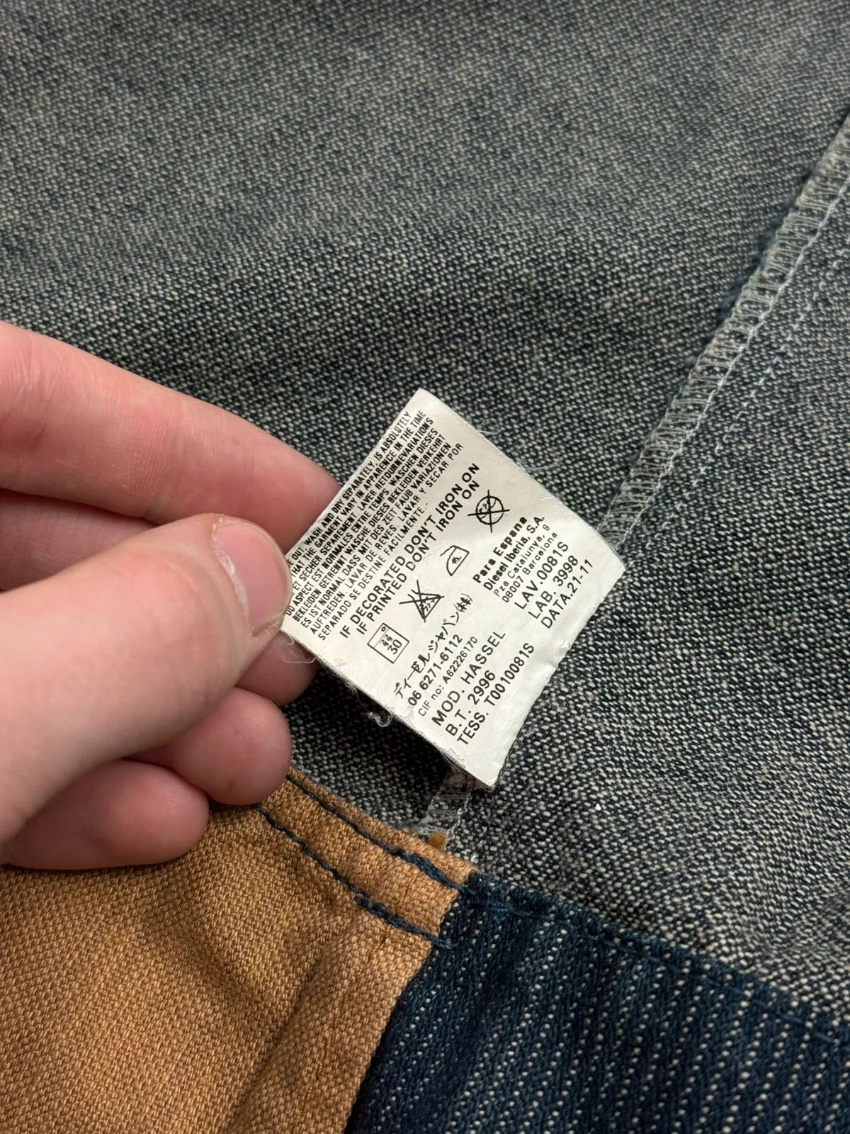 Diesel Diesel denim jacket biker archive 2000s y2k multi zip Size US L / EU 52-54 / 3 - 12 Thumbnail