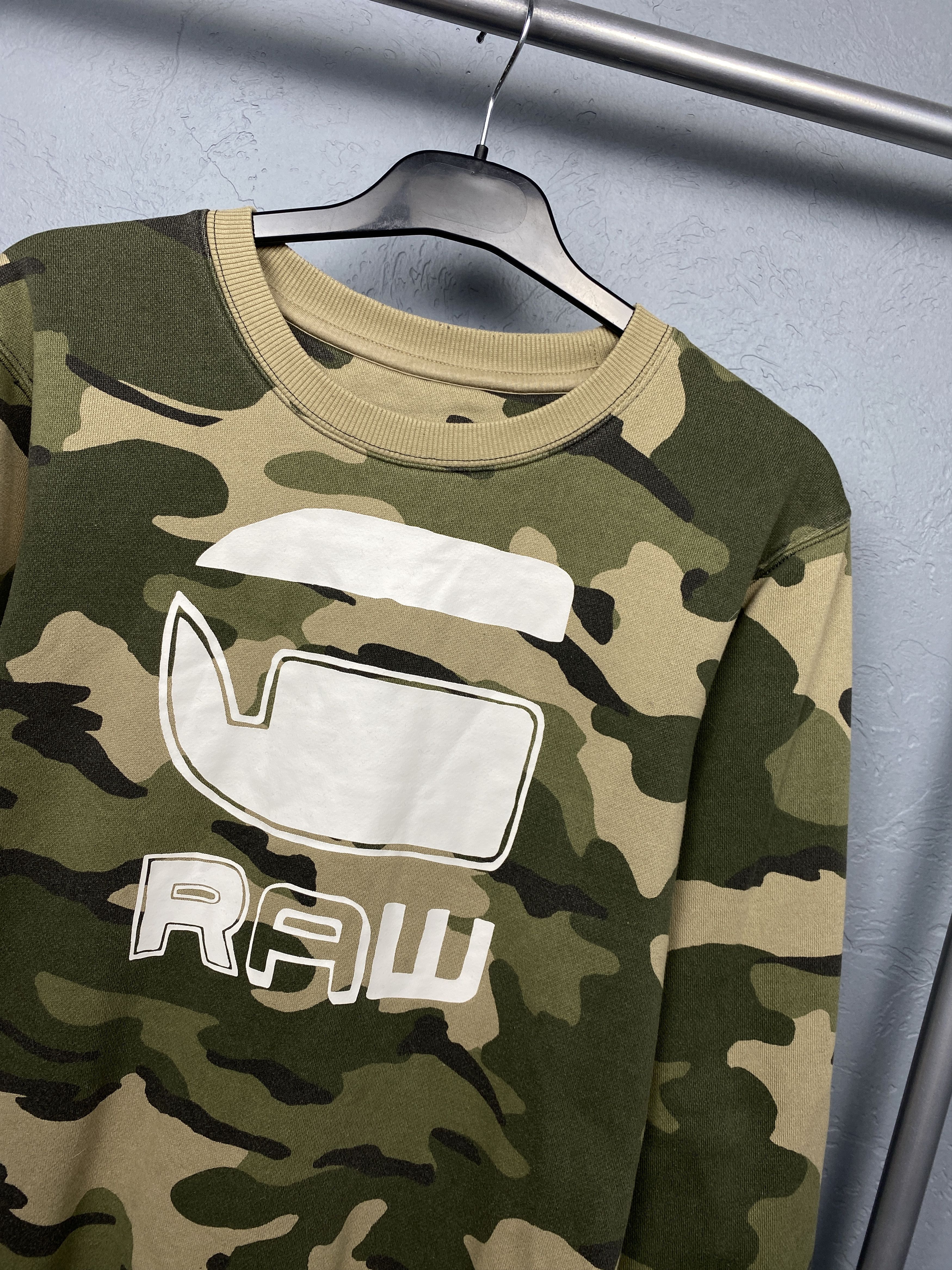 G-Star G Star Raw Vintage Mens Valtoras Camo Crew Neck Sweatshirt Size US M / EU 48-50 / 2 - 2 Thumbnail