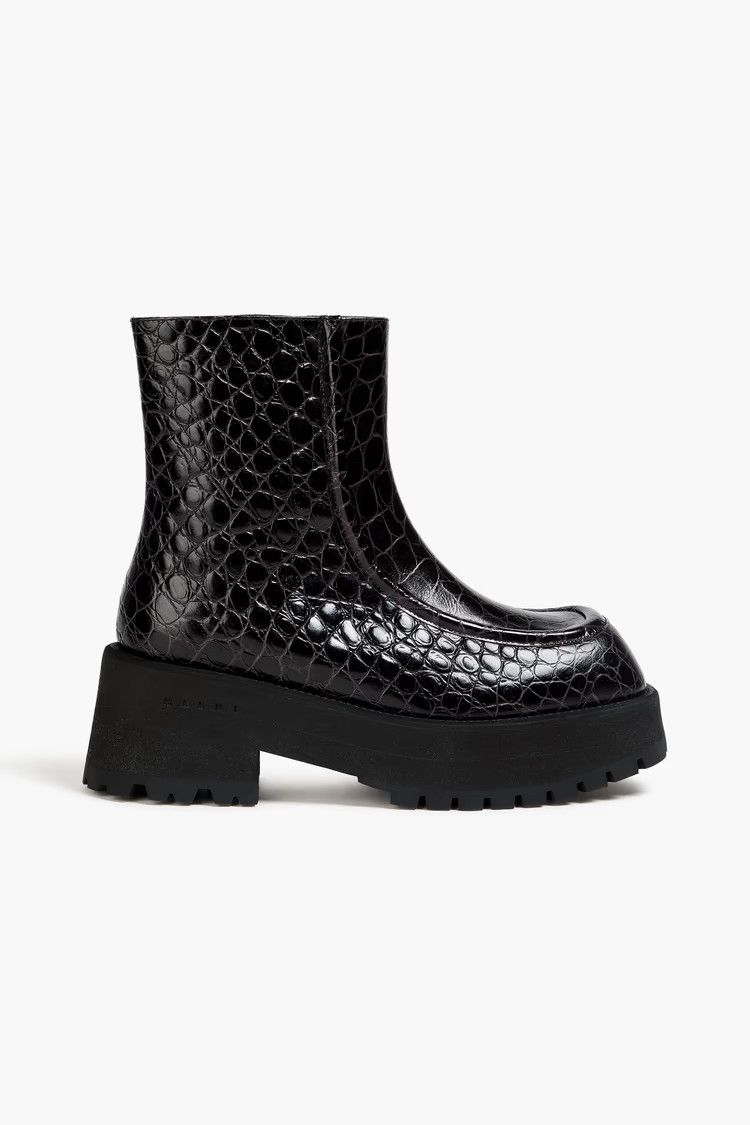 Marni o1y1025 Ankle Boots in Black Size US 7 / IT 37 - 1 Thumbnail