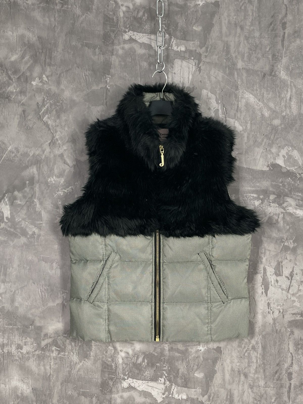 Juicy Couture Vintage Y2k Juicy Couture Fur Sherpa Womens Vest 00s Size XL / US 12-14 / IT 48-50 - 1 Thumbnail