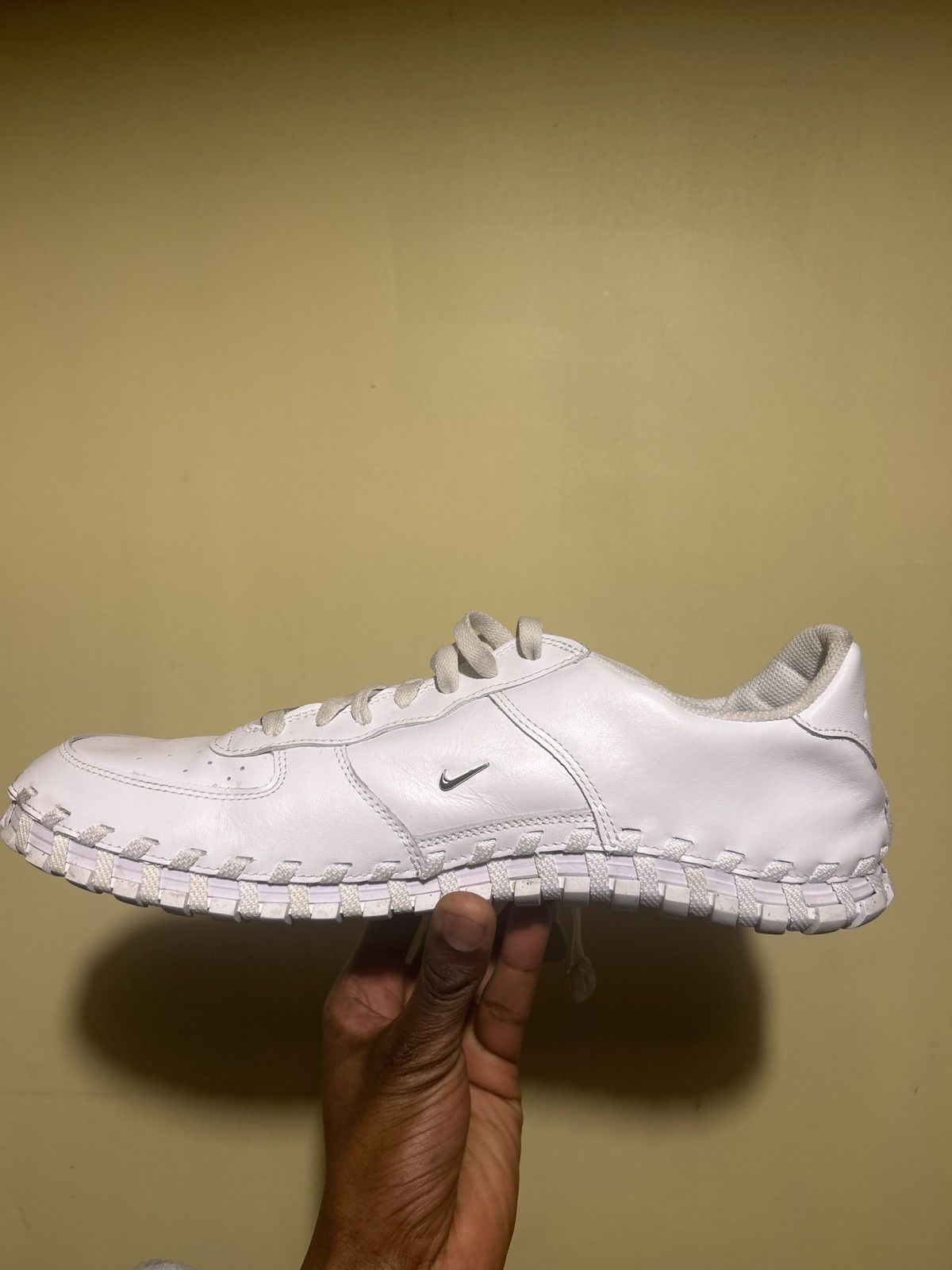 Jacquemus × Nike Nike x Jacquemus J Force 1 Low LX "Jacquemus White" Sneakers Size US 13 / EU 46 - 4 Thumbnail