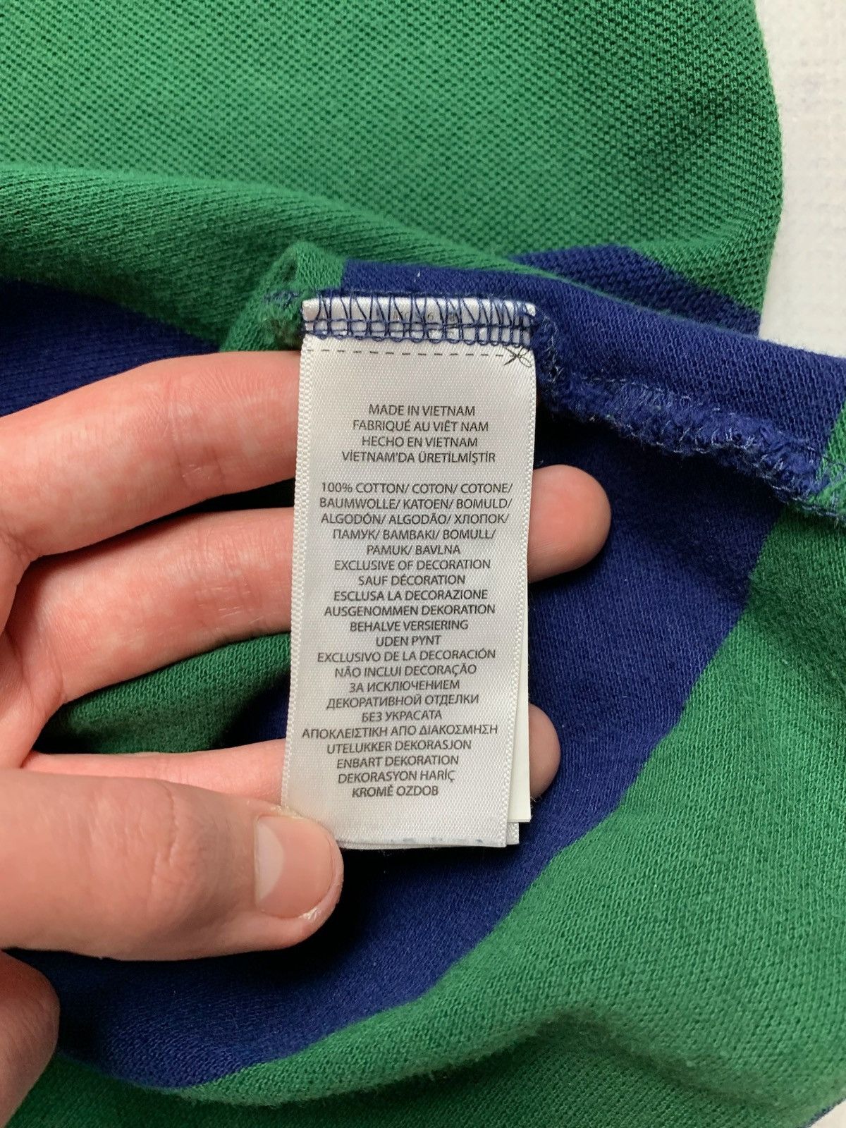 Polo Ralph Lauren × Vintage Vintage polo Ralph Lauren green striped size S Size US S / EU 44-46 / 1 - 6 Thumbnail