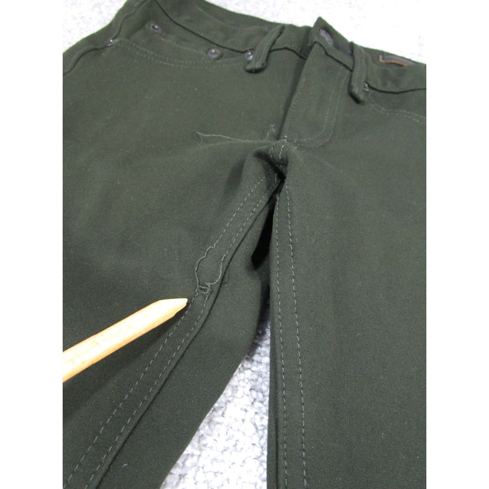 Rag & Bone RAG & BONE Jeans Women 24 Dark Green Stretch Skinny Low Rise Zipper Size 42" / US 20 - 2 Thumbnail