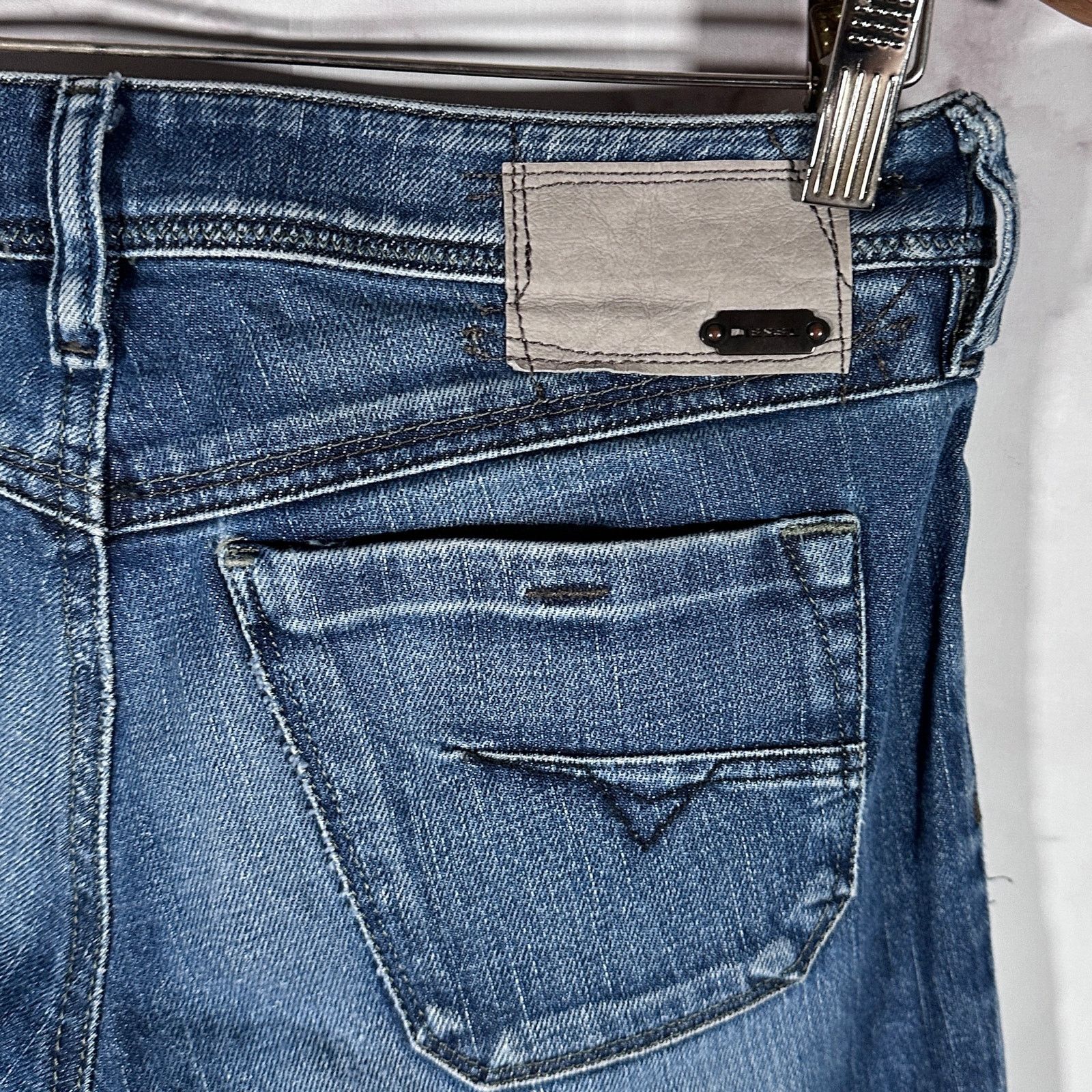Diesel Lowky Slim Blue Denim Size US 26 / EU 42 - 7 Thumbnail