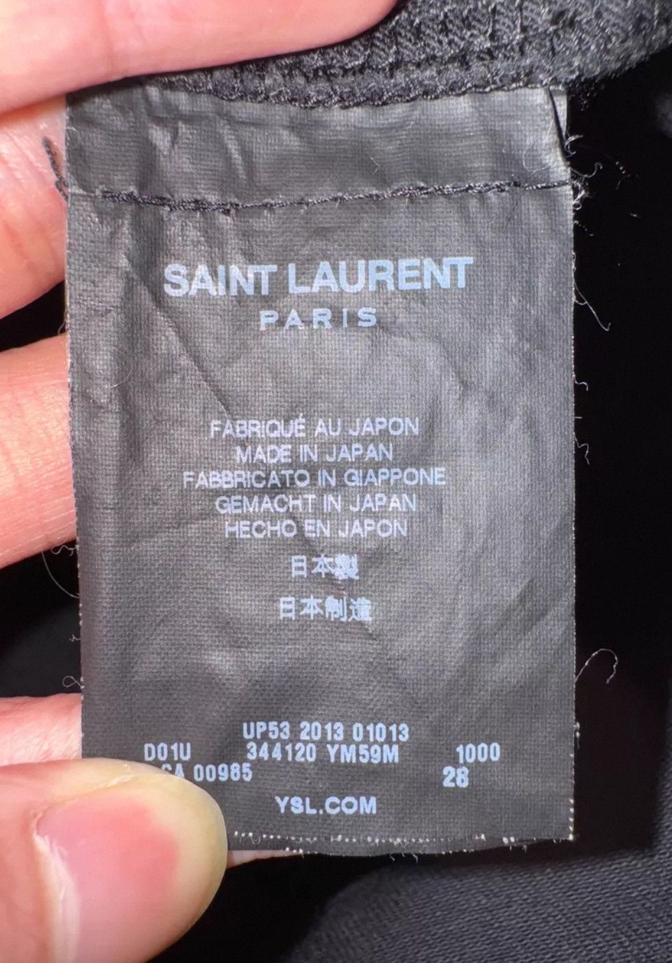Yves Saint Laurent saint laurent13fw Show Stretch Skinny Basic Cow Jeans 2503- Size US 28 / EU 44 - 9 Thumbnail