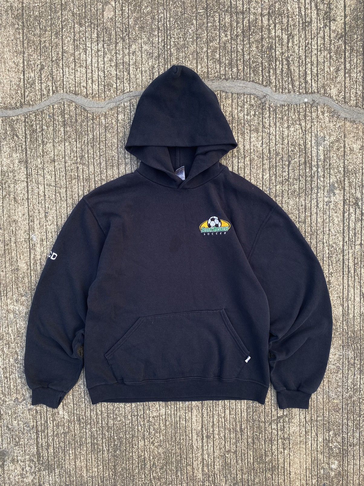 Russell Athletic × Vintage Vintage Black Russell Athletic Hoodie Size US S / EU 44-46 / 1 - 1 Thumbnail