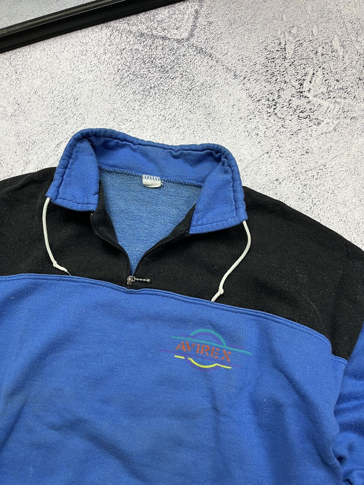 Avirex Vintage 90’s Avirex Zip Sweatshirt Workwear Military Sweater Size US M / EU 48-50 / 2 - 6 Thumbnail