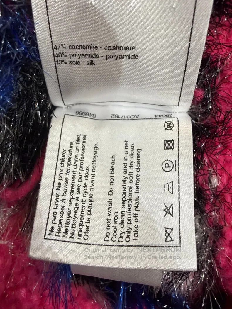 Chanel Chanel 21K autumn and winter pink bright line knitted swea Size XS / US 0-2 / IT 36-38 - 7 Thumbnail