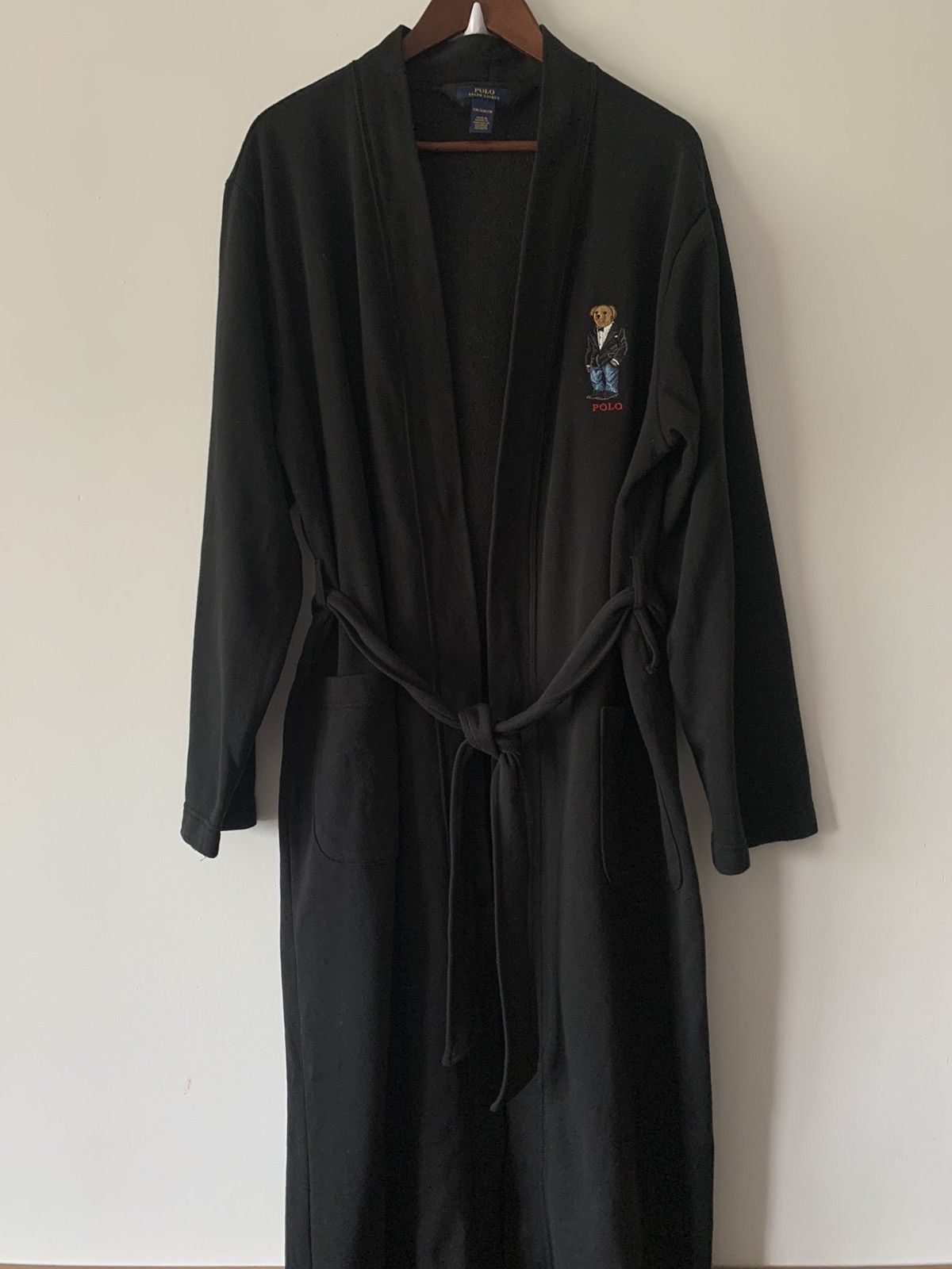Polo Ralph Lauren Polo Ralph Lauren Black Bath Robe Size US M / EU 48-50 / 2 - 1 Thumbnail