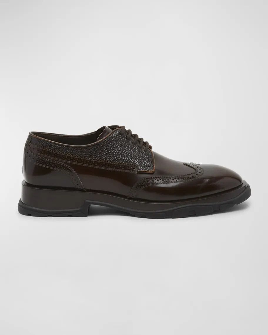 Alexander McQueen o1y1024 Laced Shoes in Dark Brown Size US 8.5 / EU 41-42 - 1 Thumbnail