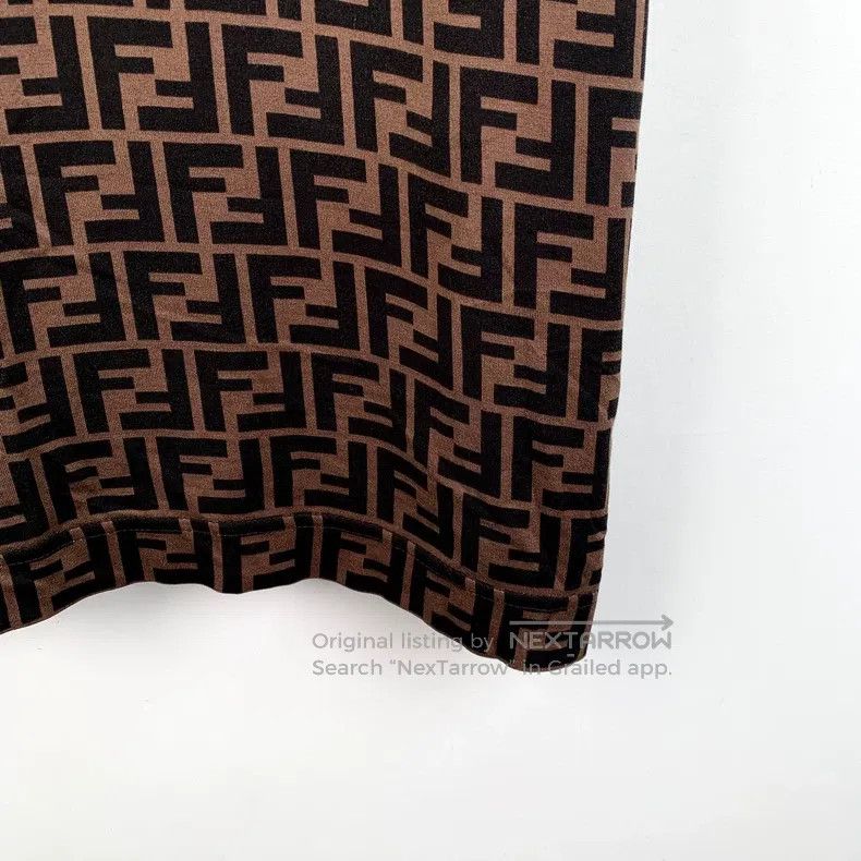 Fendi Fendi Cotton round neck short-sleeve T-shirt Size US XXL / EU 58 / 5 - 4 Thumbnail