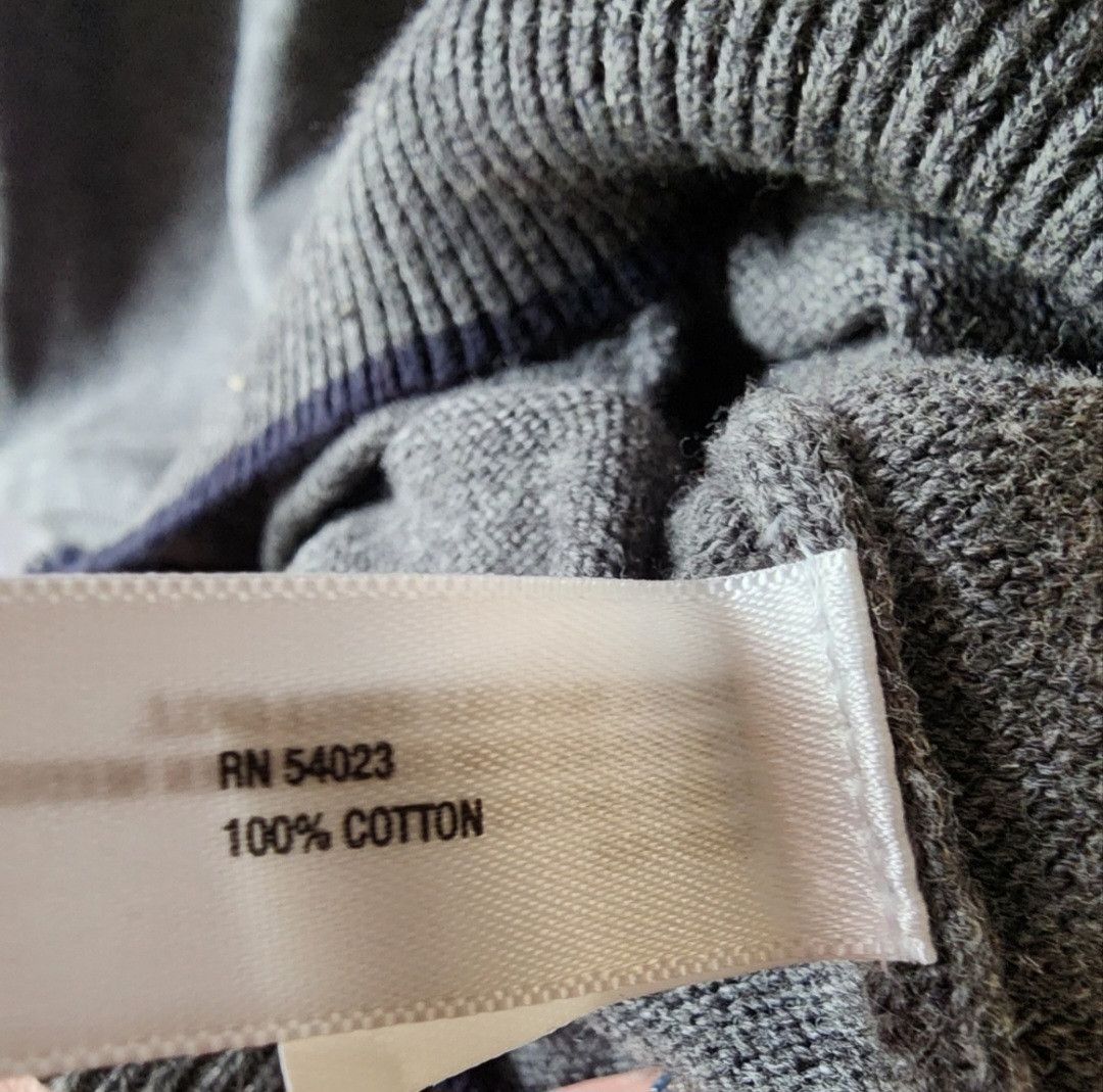 Gap Gap Men's Gray Blue Trim Collared LS Zip Up Sweater XL Size US XL / EU 56 / 4 - 3 Thumbnail