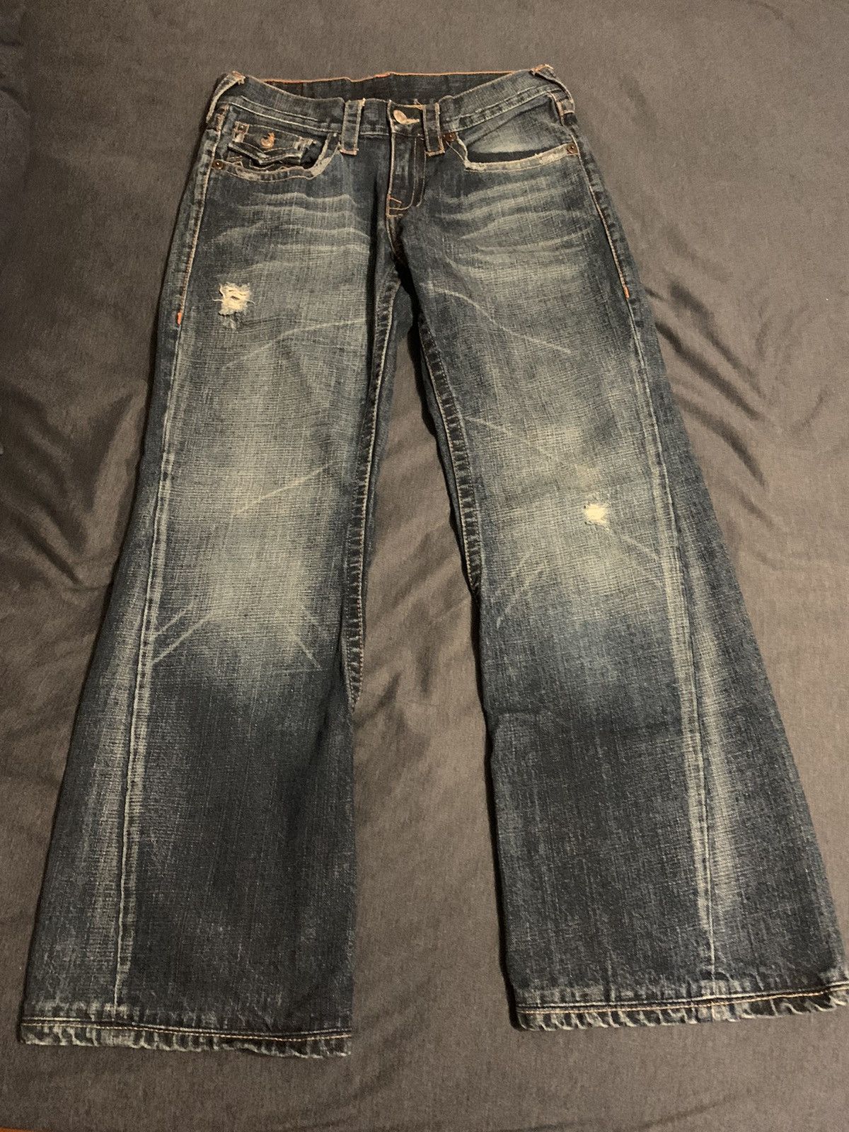 True Religion True Religion Buddha Embroidery Jeans Size US 33 - 3 Thumbnail