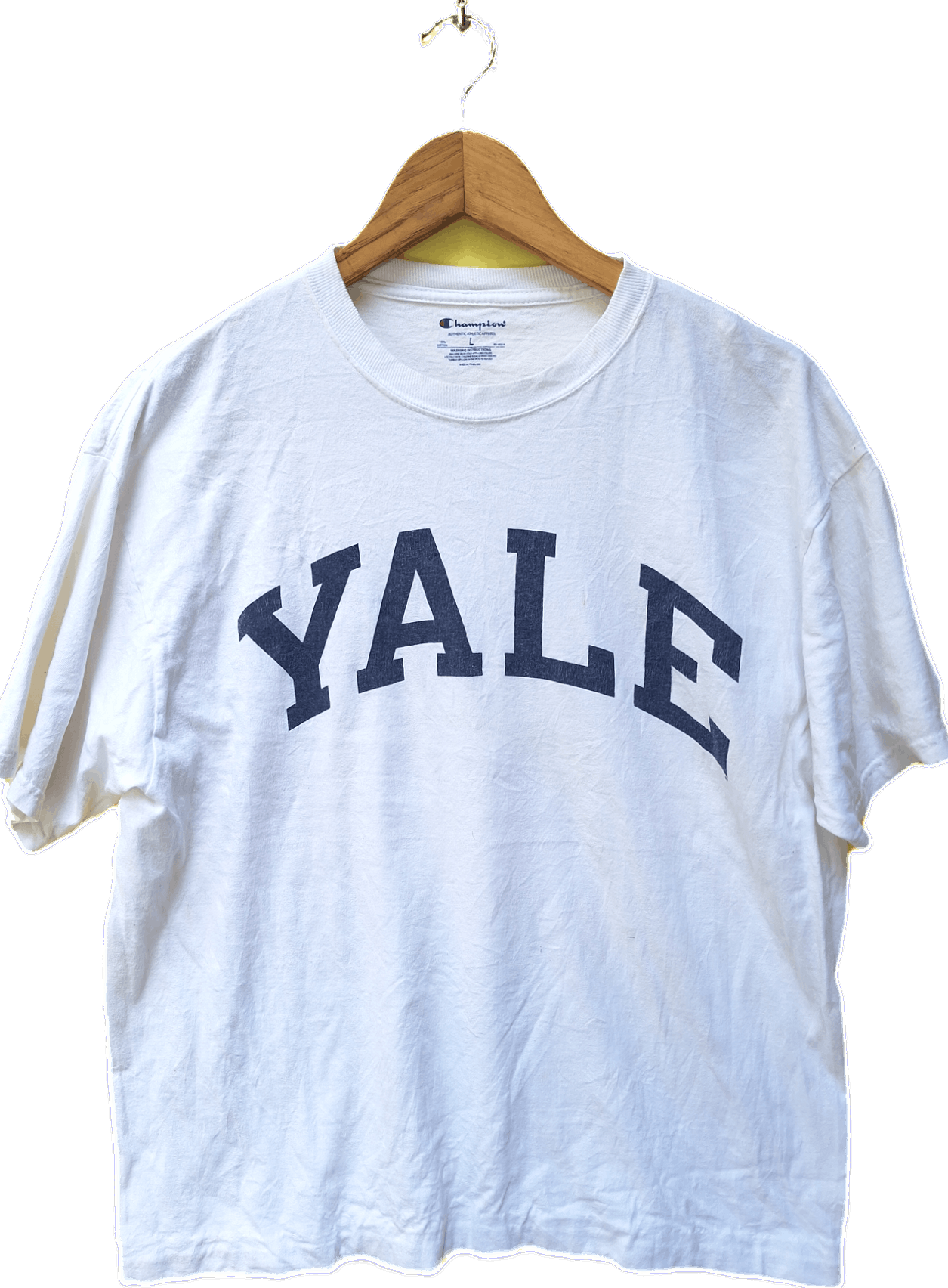 Champion Champion Yale White tee shirt Size US L / EU 52-54 / 3 - 1 Thumbnail