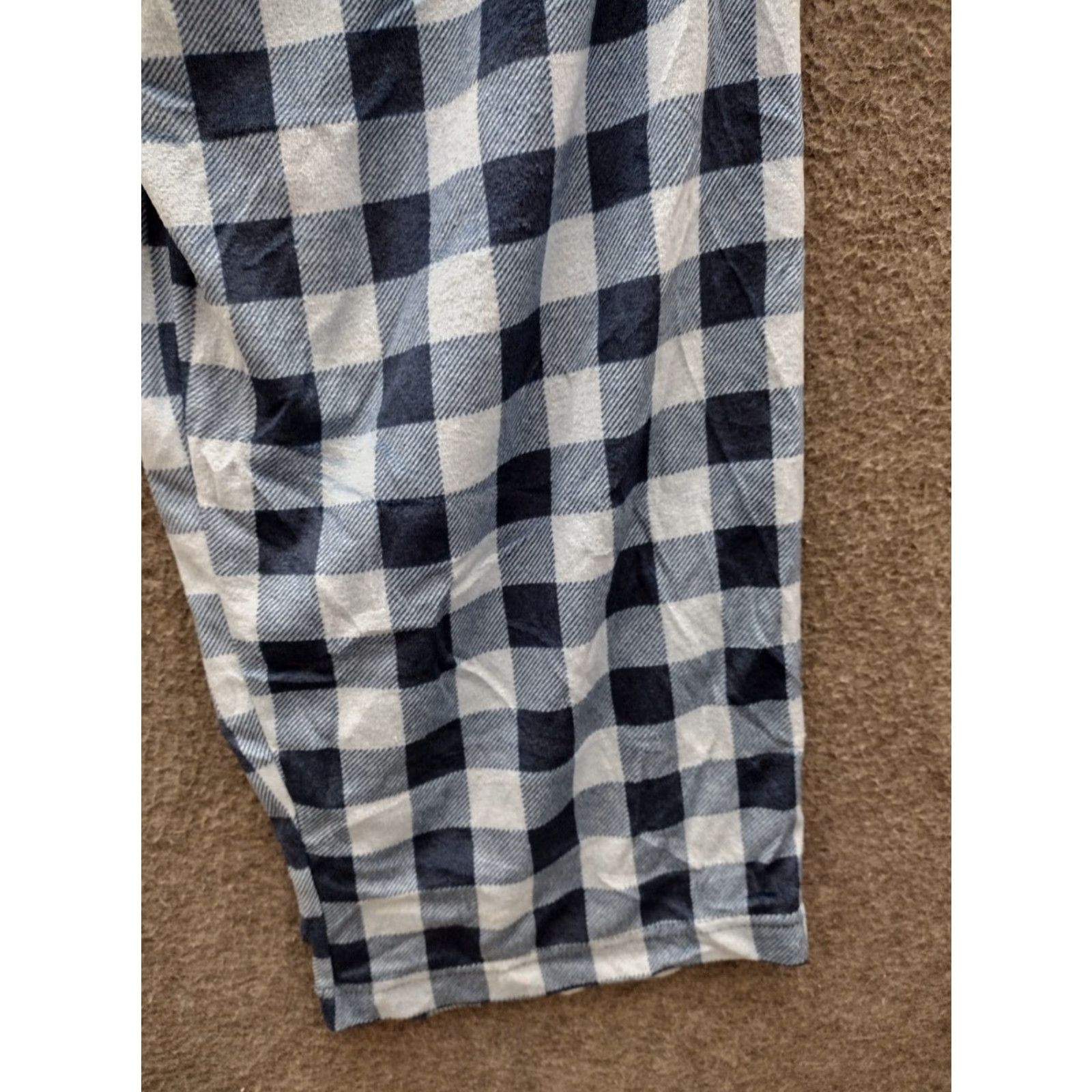 George George Men’s Relaxed Fit Fleece Sleep Pants 2XL Multicolor Plaid Lounge Pants with Drawstring Pockets Size US 39 - 7 Thumbnail