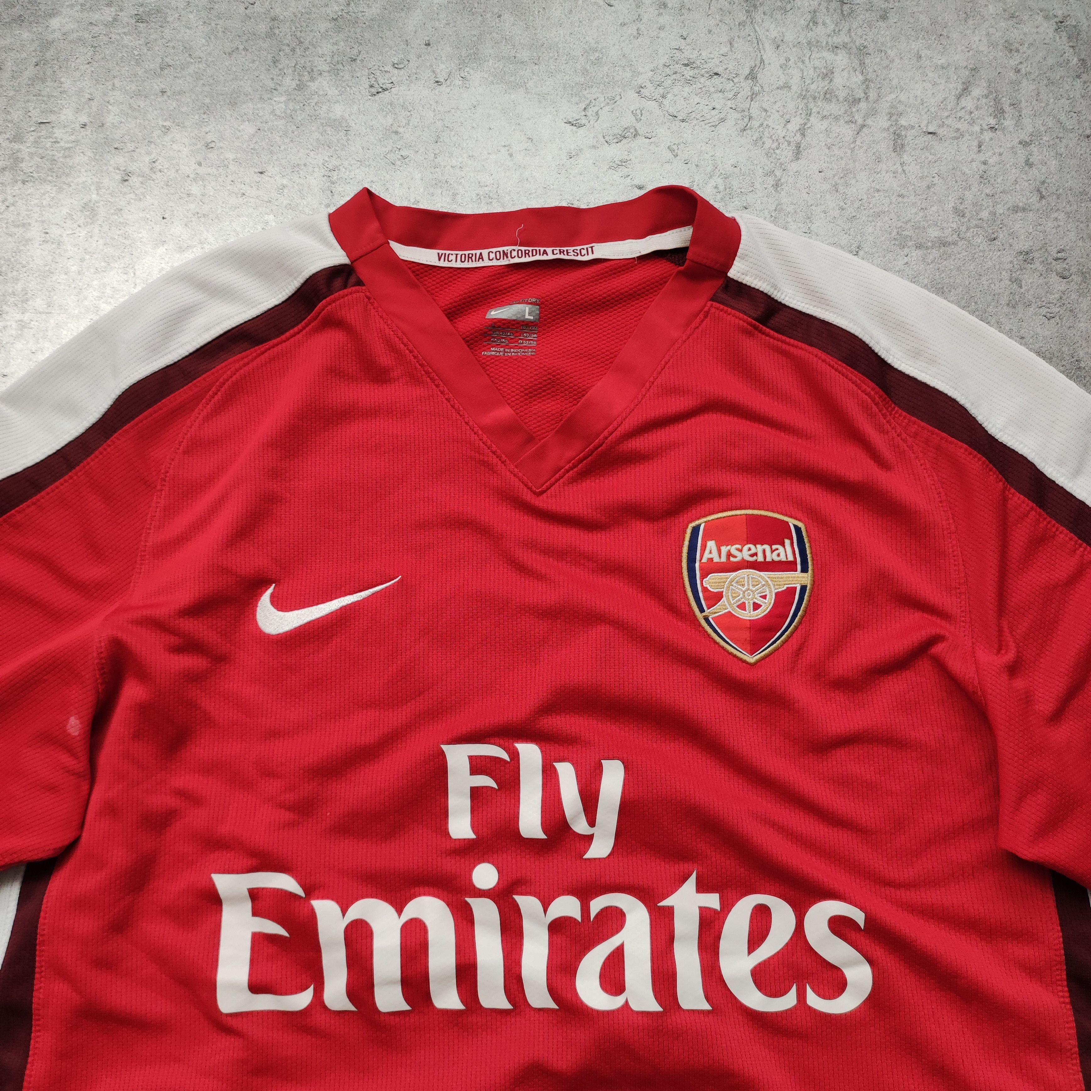 Nike × Vintage RARE Vintage Football Arsenal London 2008 Home Kit Size US L / EU 52-54 / 3 - 5 Thumbnail