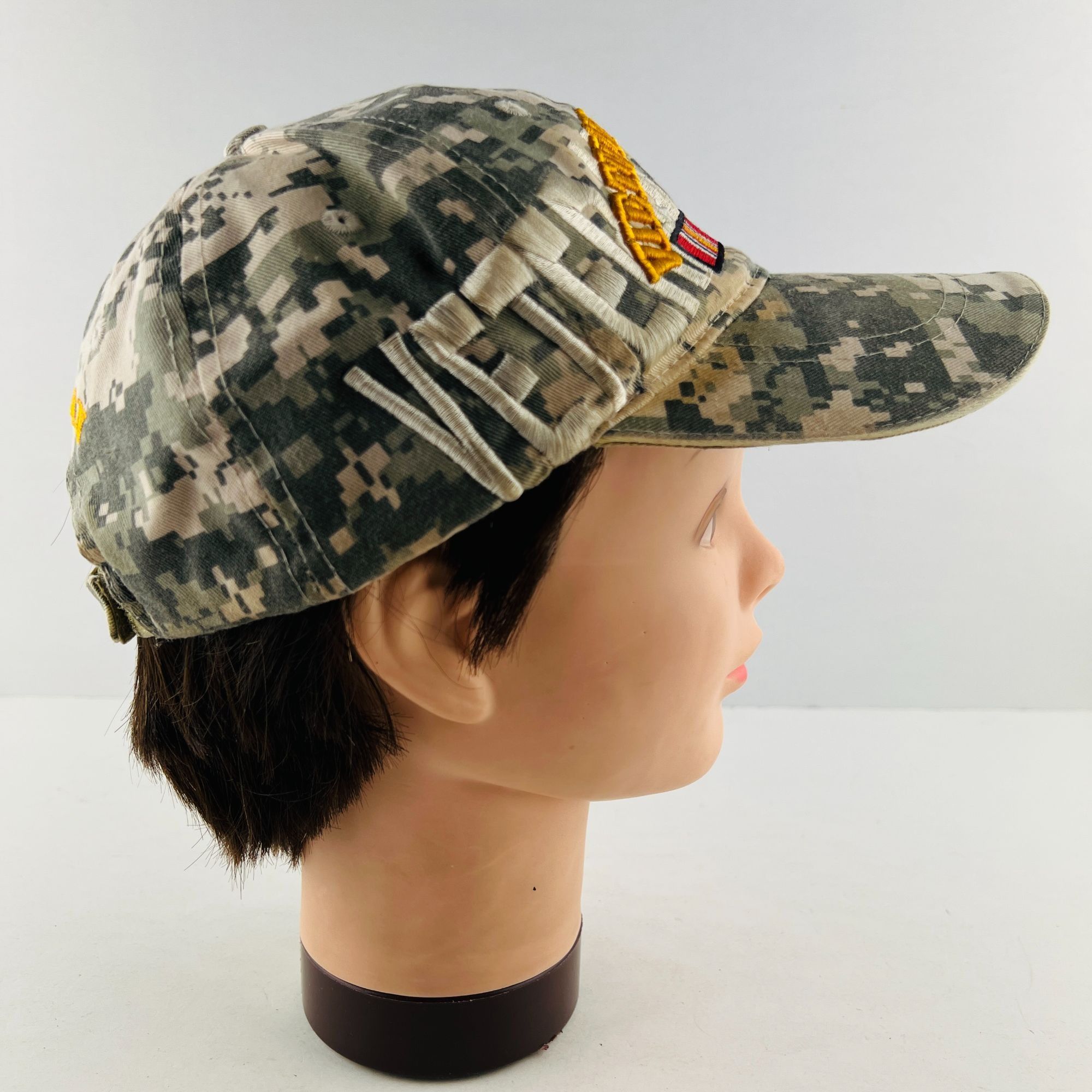 Other Vietnam Veteran Camo Ribbon Ball Cap Hat Strap Back O/S Size ONE SIZE - 3 Thumbnail