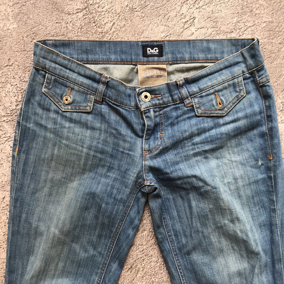 Vintage Vintage 90s Dolce Gabbana Distressed Baggy Jeans Grunge 26 Size 26" / US 2 / IT 38 - 3 Thumbnail
