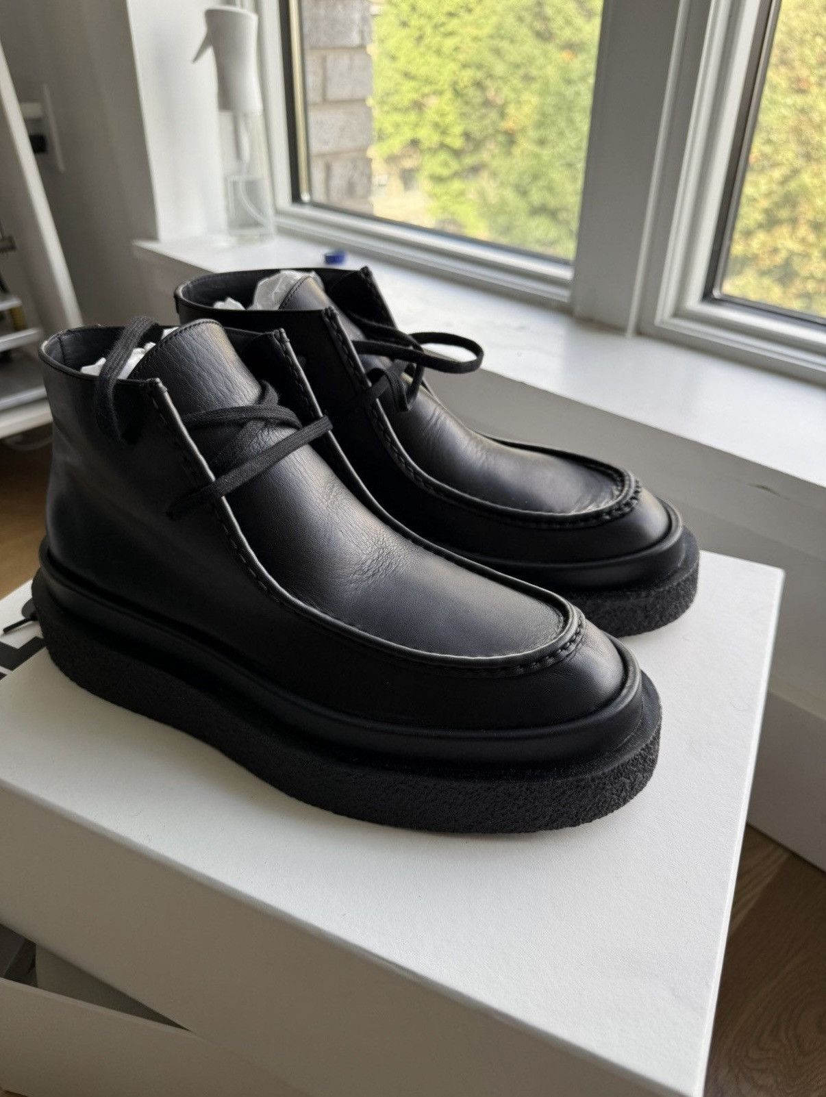 Jil Sander Jil Sander Low Leather Chukka Boot sz 8 (41 EU) Size US 8 / EU 41 - 1 Thumbnail