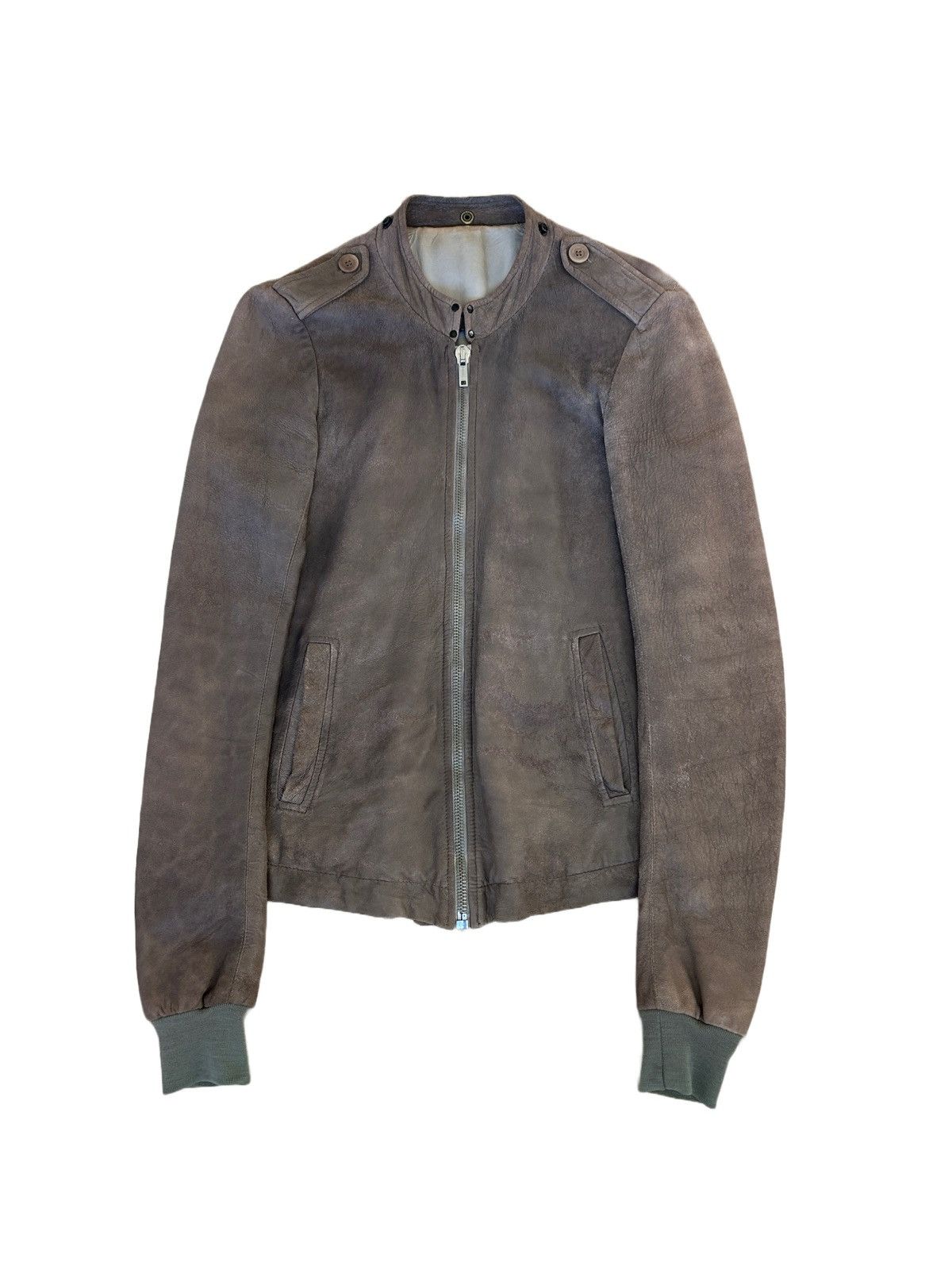 Rick Owens RICK OWENS LAMB LEATHER FLIGHT JACKET Size US XS / EU 42 / 0 - 1 Thumbnail