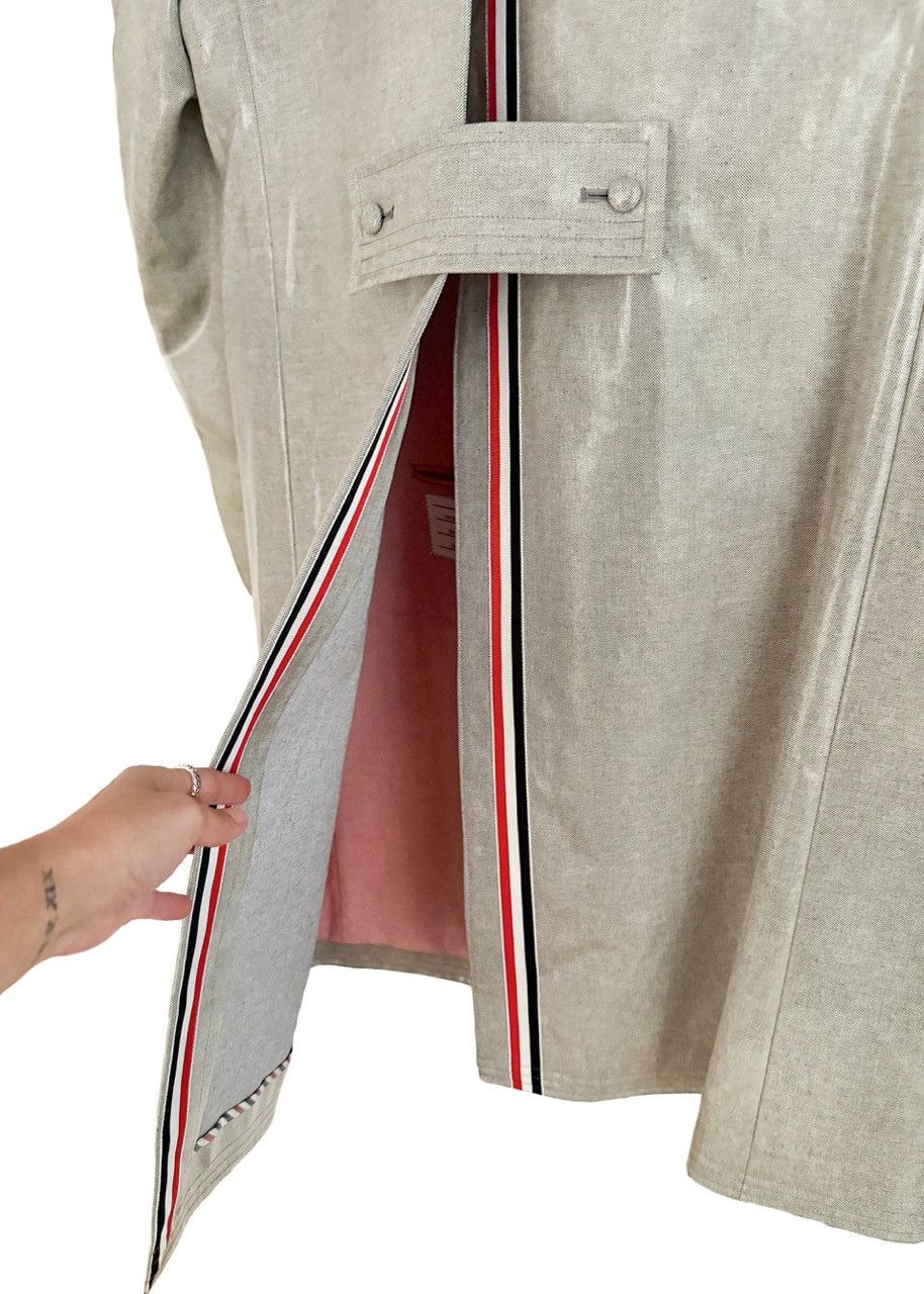 Thom Browne Thom Browne Blue Chambray Coated Cotton Coat - Size 2 Size M / US 6-8 / IT 42-44 - 8 Thumbnail