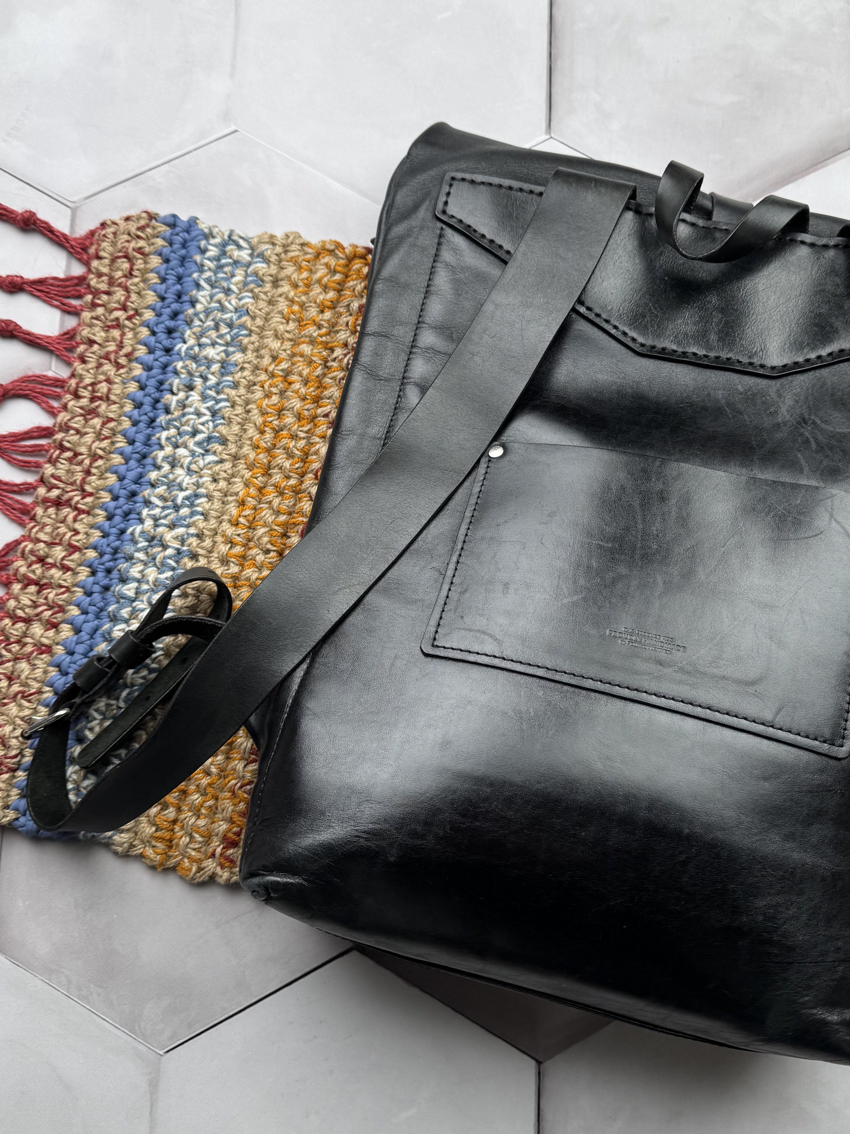 Vintage Vintage Leather Backpack (ES9) Size ONE SIZE - 7 Thumbnail