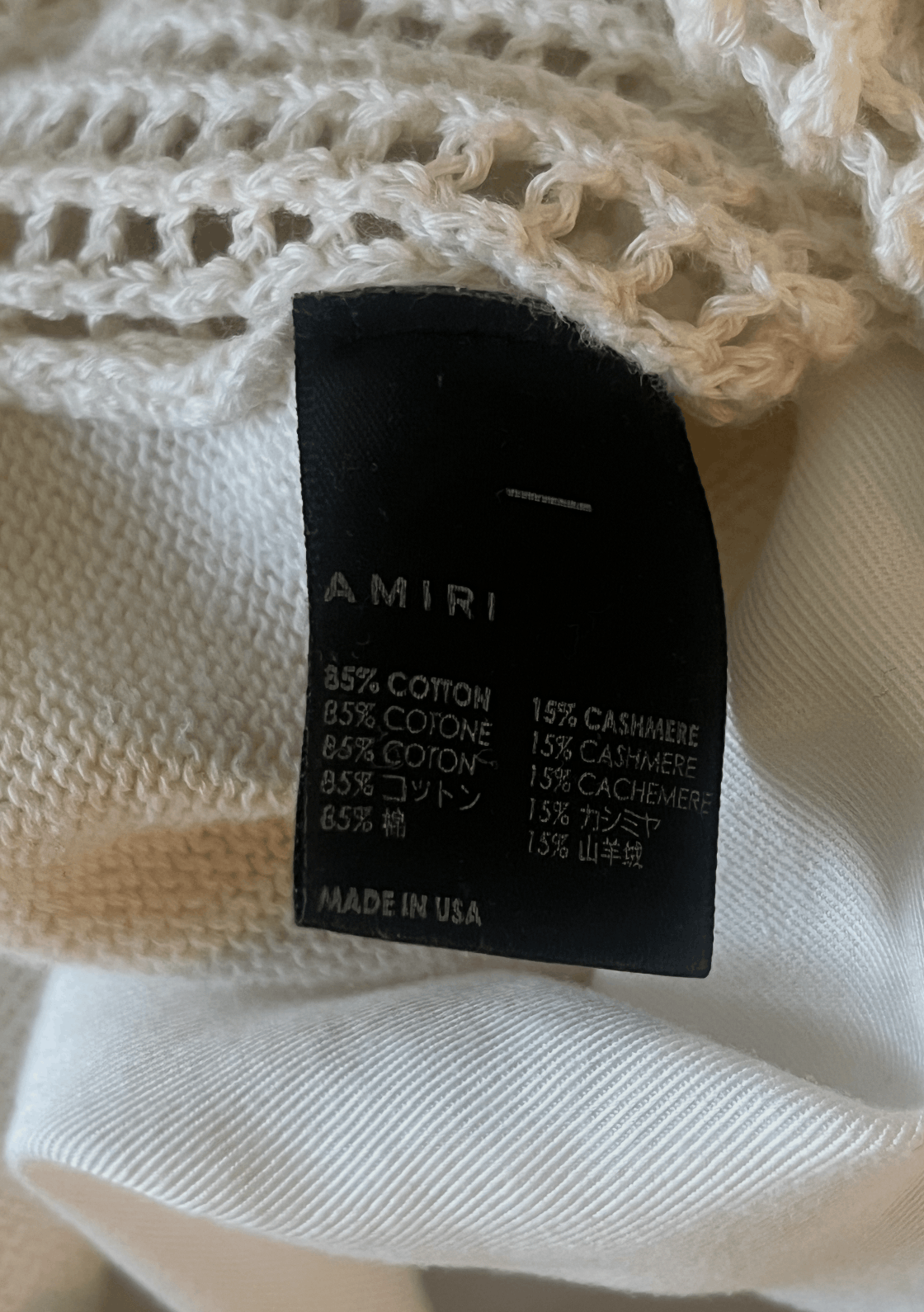 Amiri AMIRI Mesh Knit Cotton Shorts Size US 32 / EU 48 - 8 Thumbnail