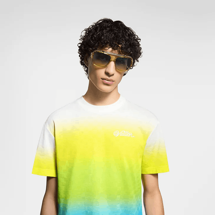 Louis Vuitton Damier Gradient Jacquard Cotton T-Shirt Size US XL / EU 56 / 4 - 2 Thumbnail