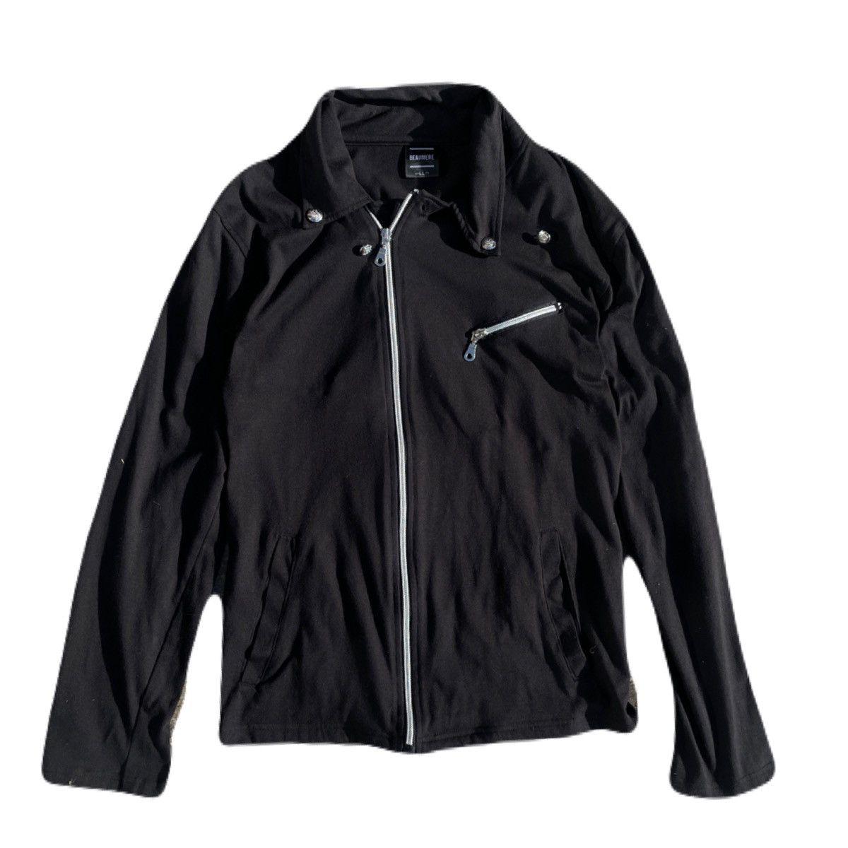 If Six Was Nine 2000s Japanese archive Vkei Zip-up Cotton Slim Jacket Y2K Size US S / EU 44-46 / 1 - 2 Thumbnail