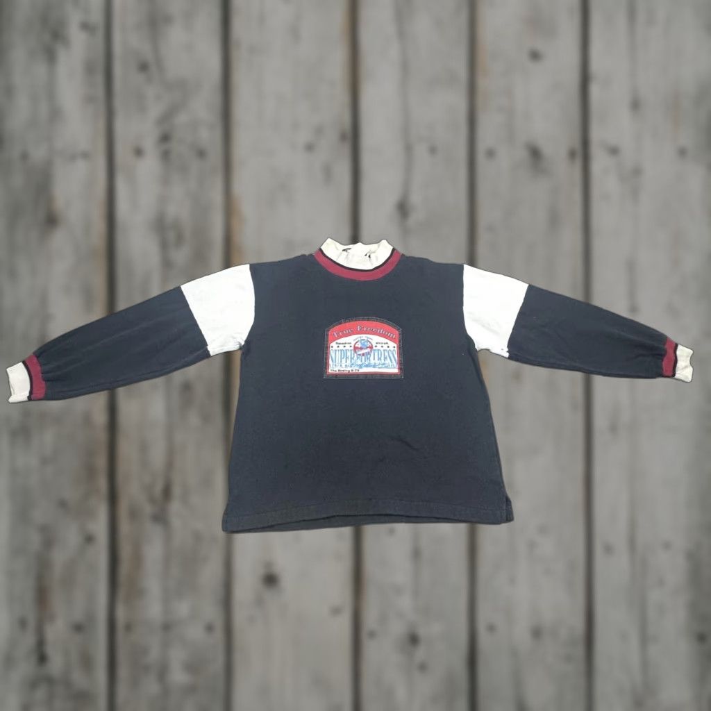 ESPIRIT VINTAGE L.A. Spirit Sweater Mens M Black White True Freedom 90s B29 Superfortress Graphic Print运输? Size US M / EU 48-50 / 2 - 1 Thumbnail