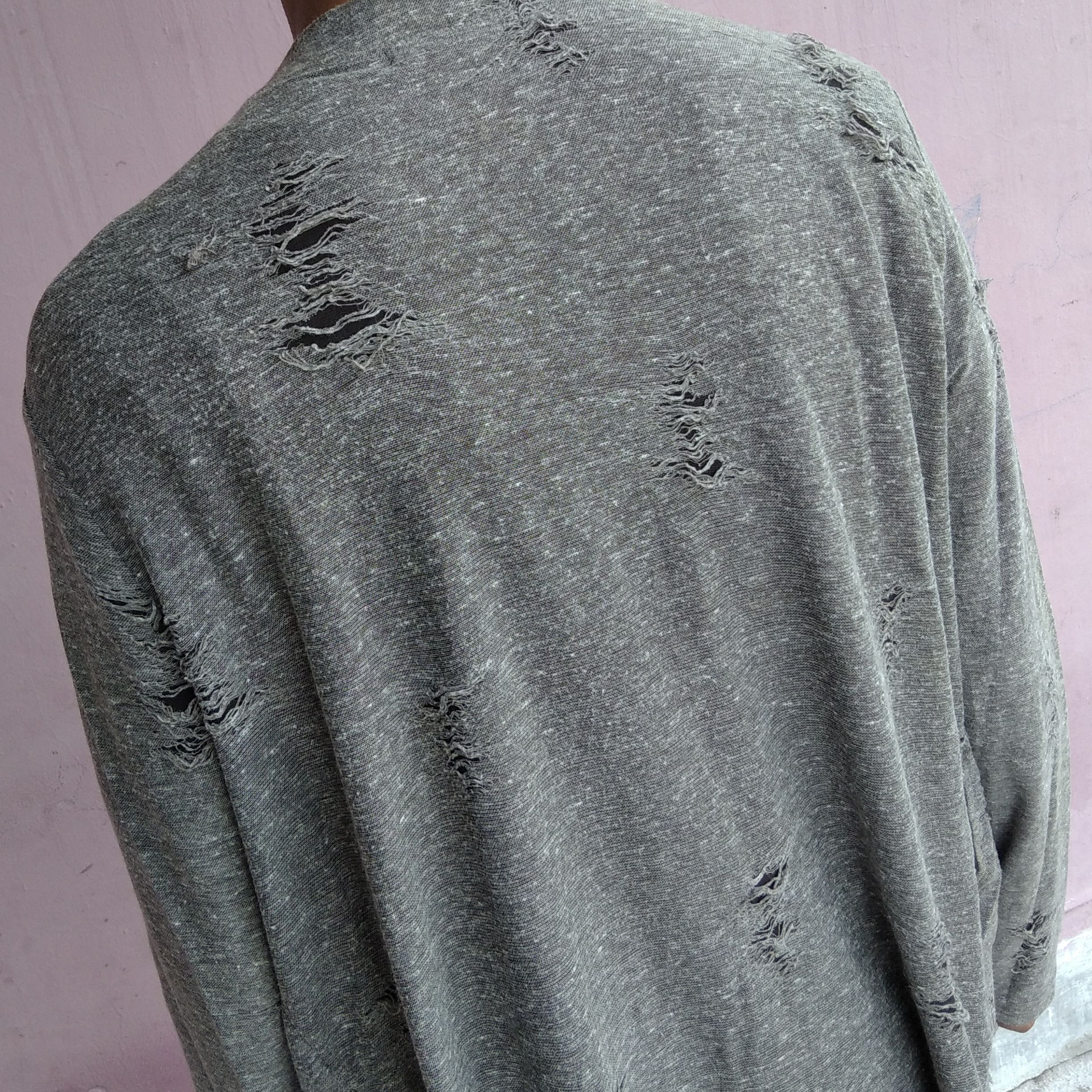 If Six Was Nine Vintage 00's BLUE TORNADO Japanese Brand Distressed Cardigan Size US M / EU 48-50 / 2 - 4 Thumbnail