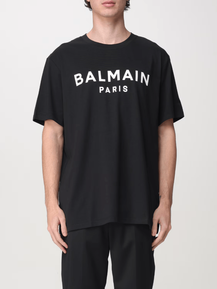 Balmain BNWT AW25 BALMAIN BIG LOGO BLACK TSHIRT M Size US M / EU 48-50 / 2 - 10 Thumbnail