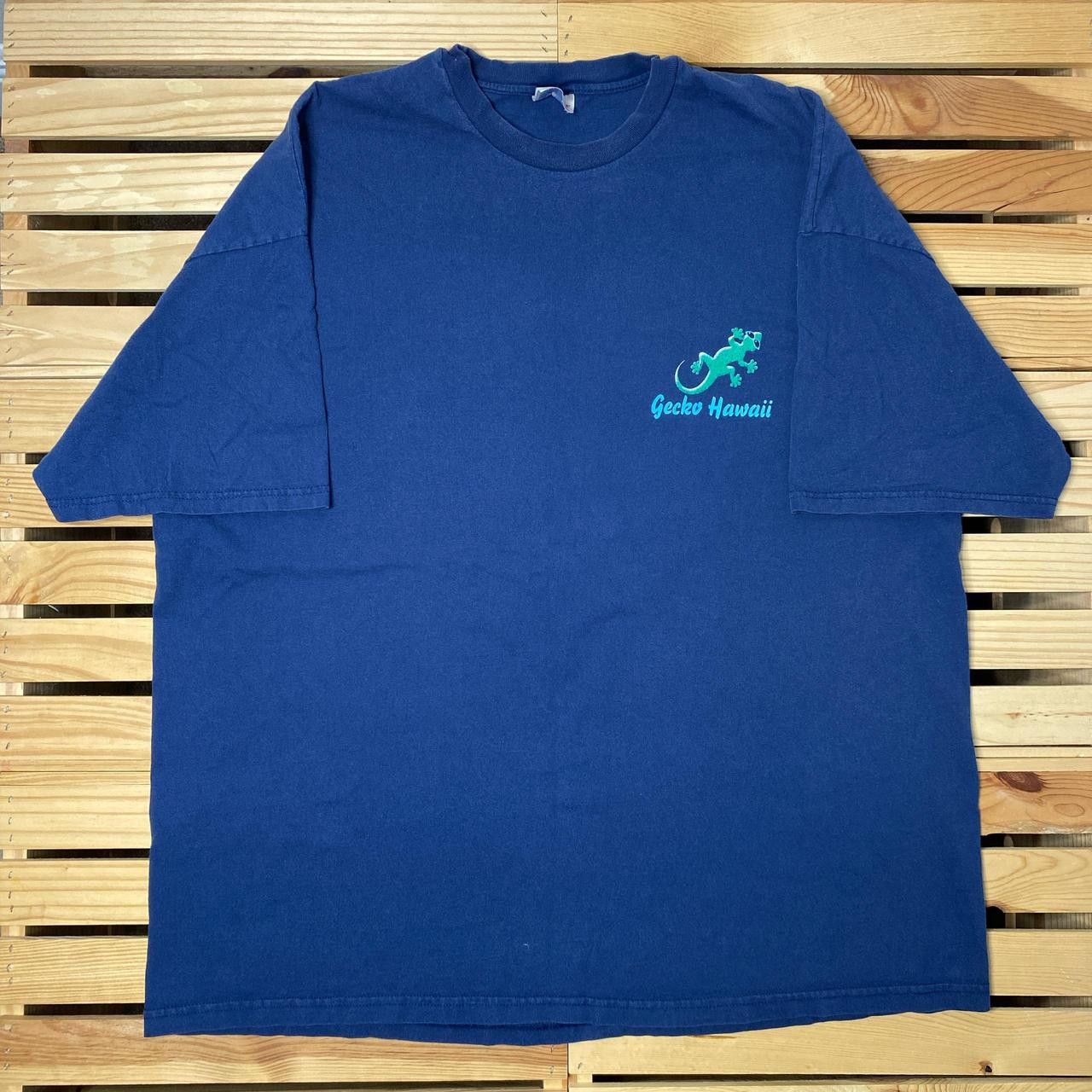 Hanes Vintage Gecko Hawaii Navy Blue Surf Tee Size 3XL Size US XXL / EU 58 / 5 - 2 Thumbnail