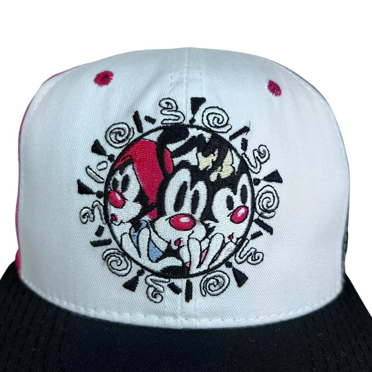 Warner Bros 1993 Animaniacs Warner Bros Color Block Embroidered Snapback Size ONE SIZE - 5 Thumbnail