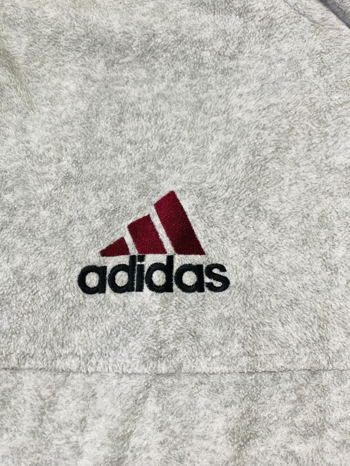 Adidas Vintage 90s Adidas Zipper Fleece Sweater Size US XL / EU 56 / 4 - 12 Thumbnail