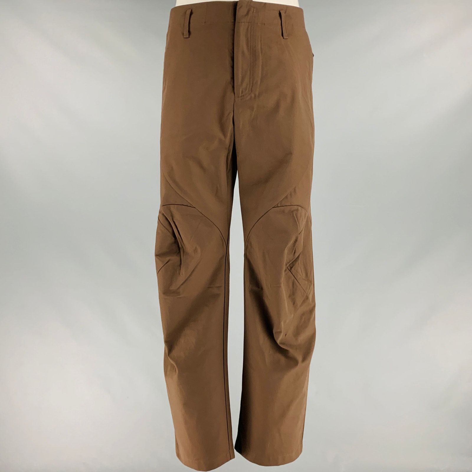 POST ARCHIVE FACTION (PAF) Size XL Brown Nylon Cotton Casual Pants Size US 35 - 1 Thumbnail