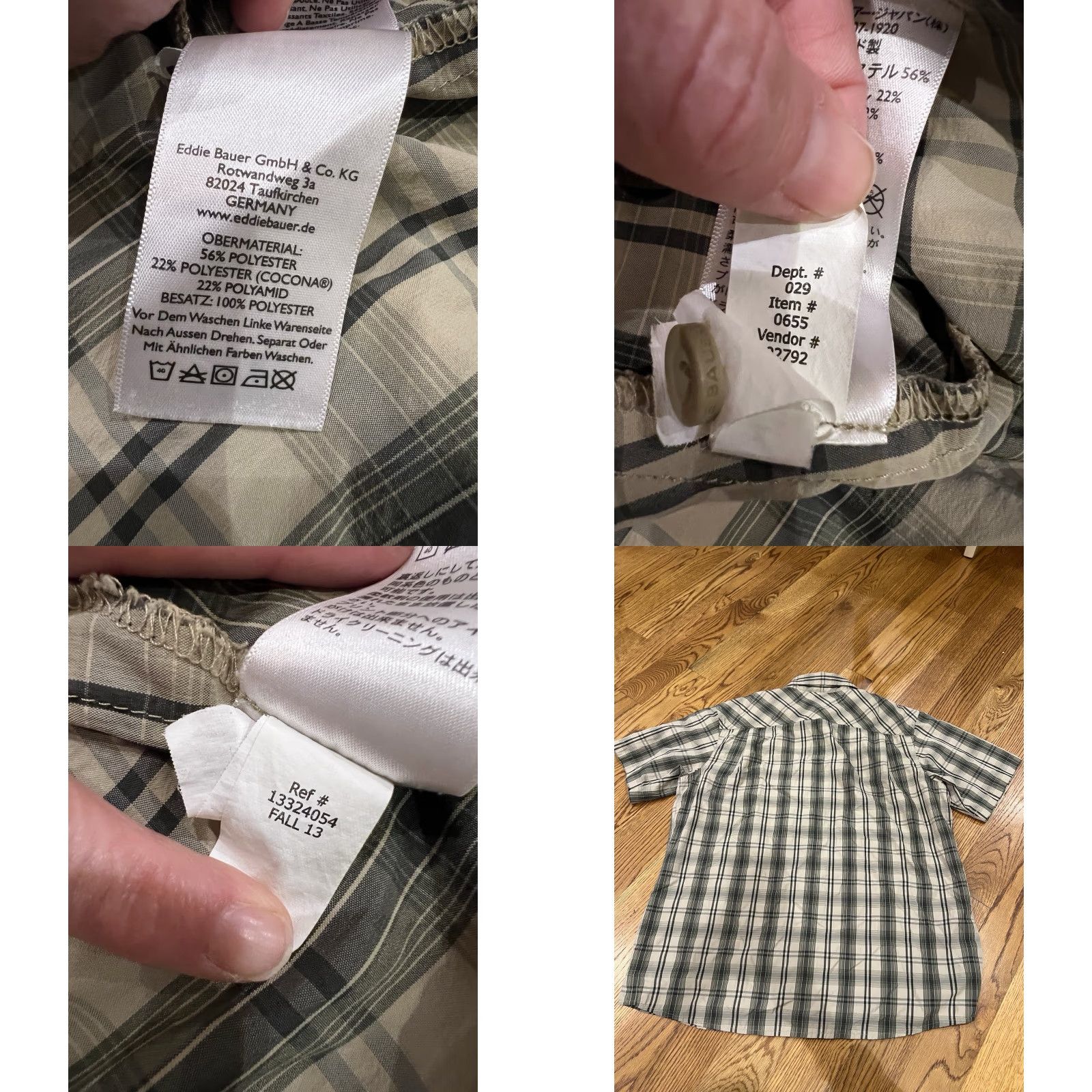 Eddie Bauer Eddie Bauer Travex Shirt Men L Short Sleeve Plaid Multicolor Button-Up Pocket Outdoor Travel Workwear Casual Mens Size US L / EU 52-54 / 3 - 8 Thumbnail
