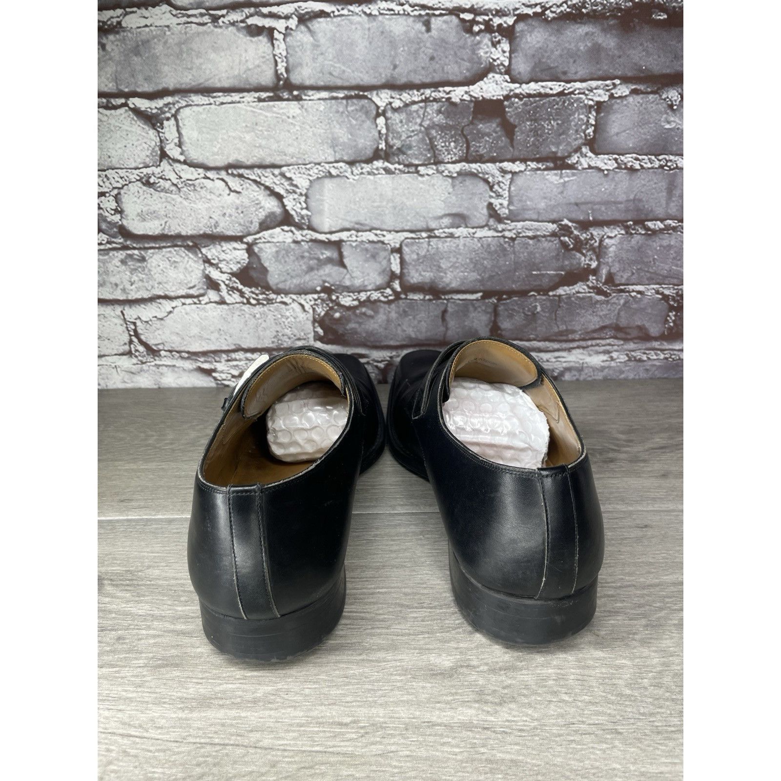 Magnanni Magnanni Black Leather Buckle Monk Strap Loafers Dress Shoes Size US 9.5 / EU 42-43 - 5 Thumbnail