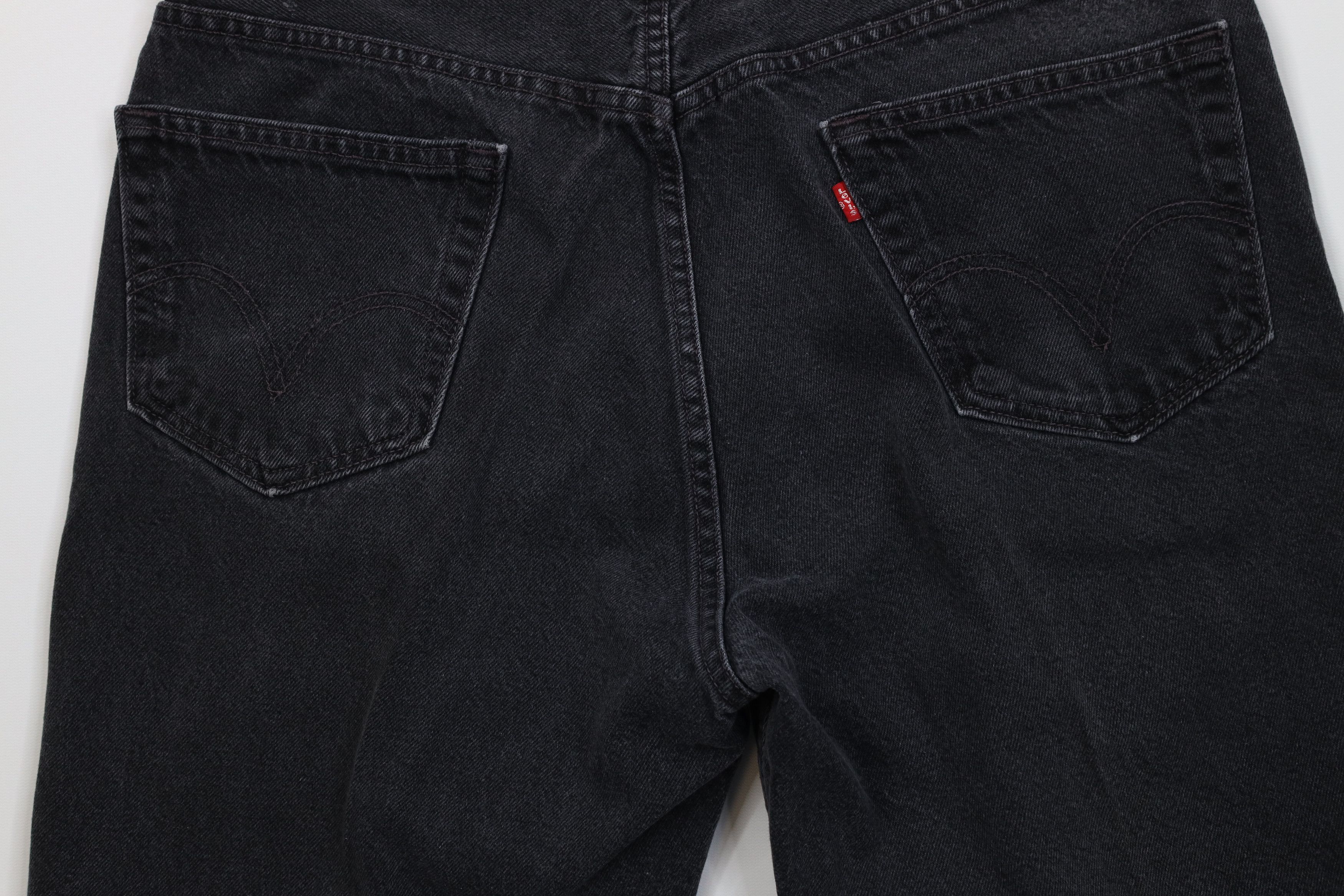 Levi's Vintage Y2K 2003 Levis 505 Fit Denim Jean Shorts Black Size US 36 / EU 52 - 10 Thumbnail