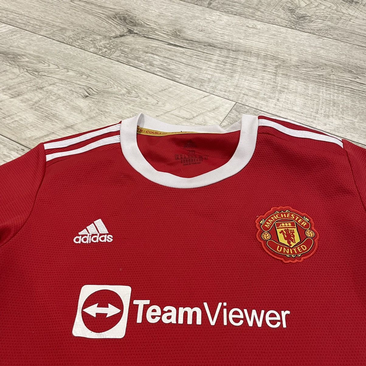 Adidas Vintage ADIDAS HAMILTON 8 Manchester United Team tee jersey Size US XS / EU 42 / 0 - 5 Thumbnail