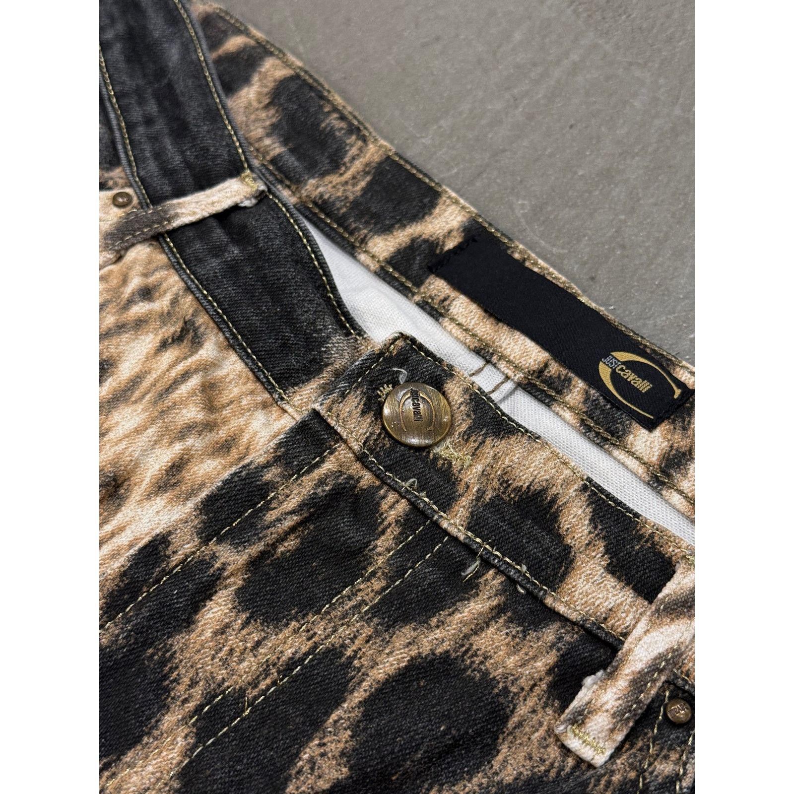 Roberto Cavalli 2000S Cavalli leopard print pants Size 29" - 8 Thumbnail