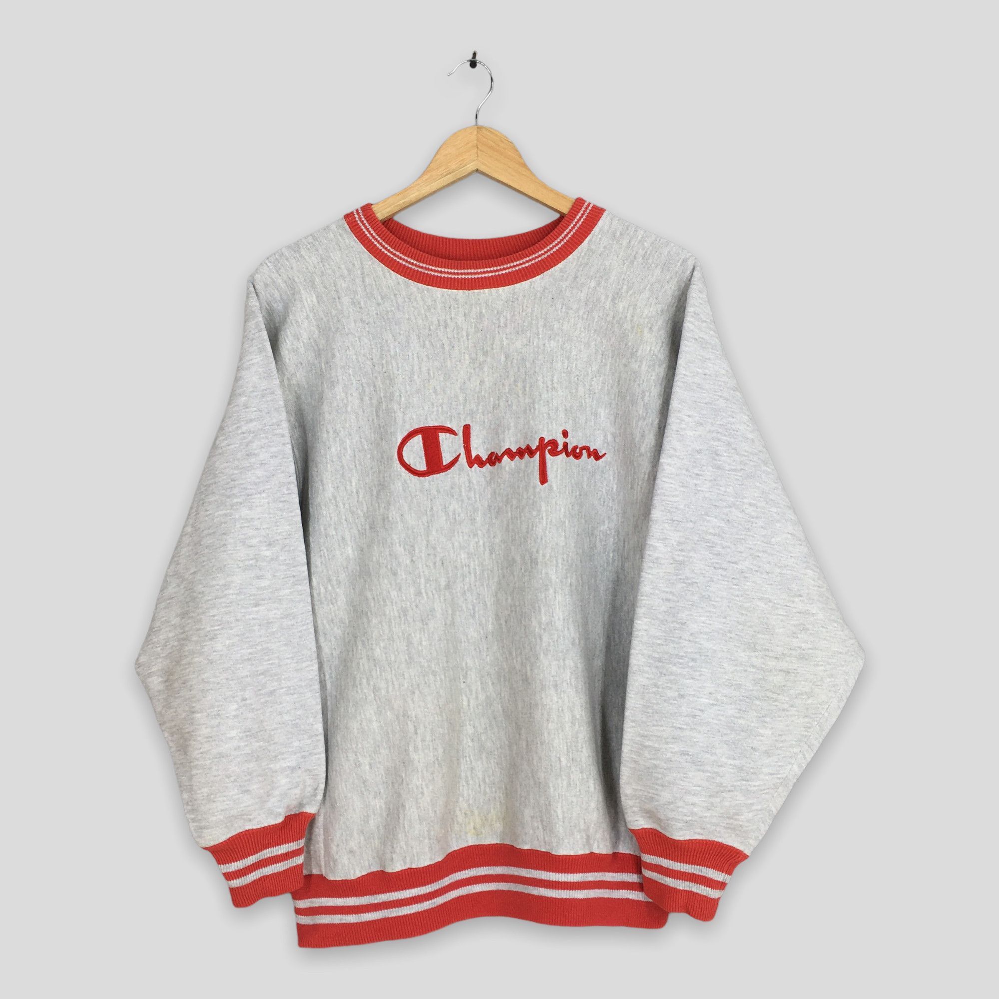 Champion Vintage Champion Reverse Weave Gray Sweatshirt Large Size US L / EU 52-54 / 3 - 1 Thumbnail