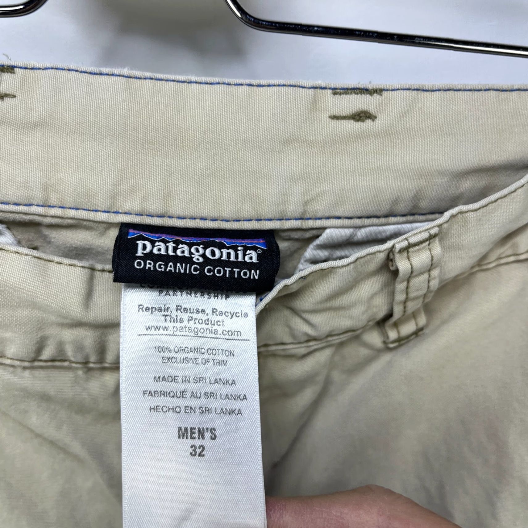 Patagonia VINTAGE Patagonia Organic Cotton Shorts Men 32 Beige Shorts Mens 32 Patagonia Cotton Casual Vintage Size US 32 / EU 48 - 7 Thumbnail