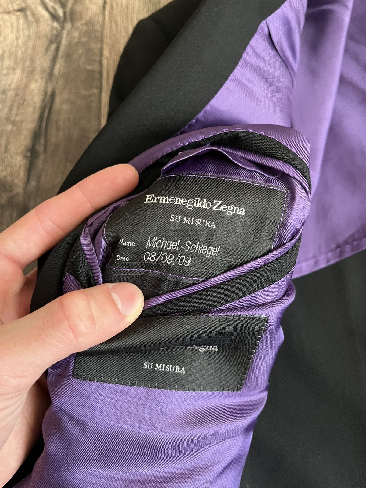 Ermenegildo Zegna × Z Zegna Ermenegildo Zegna Su Misura Wool Two Buttons Blazer Size 52R - 7 Thumbnail