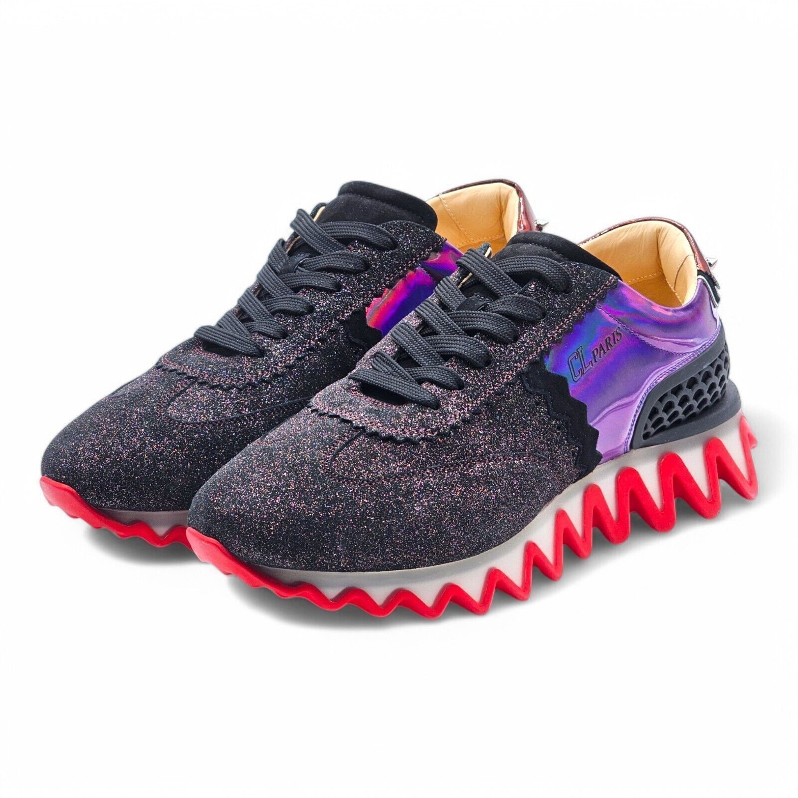 スニーカー Christian Louboutin Loubishark Glitter Iridescent- EU 41.5 Christian Louboutin Loubishark Glitter Iridescent Sneakers