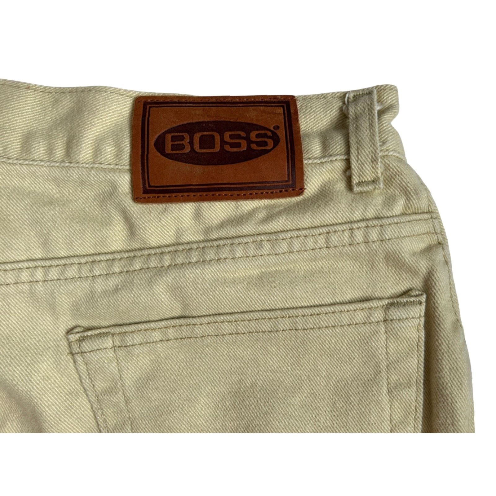 Vintage VINTAGE Boss by IG design relaxed basic jean shorts Mens 38 Beige 90s USA NWT NOS Cotton Denim Regular Jeans/Shorts Mens Size US 38 / EU 54 - 5 Thumbnail