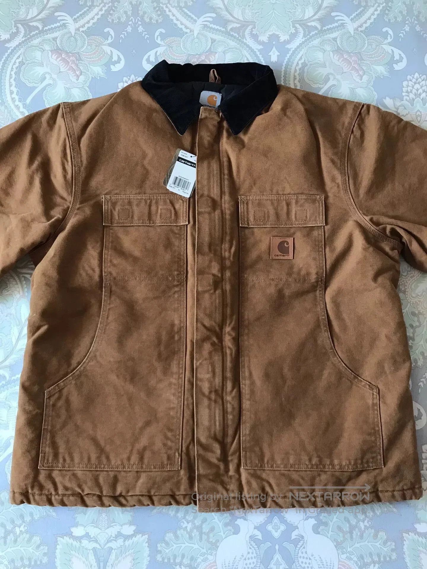 Carhartt Carhartt C26 Brown Washed Canvas Jacket. Size US XL / EU 56 / 4 - 4 Thumbnail