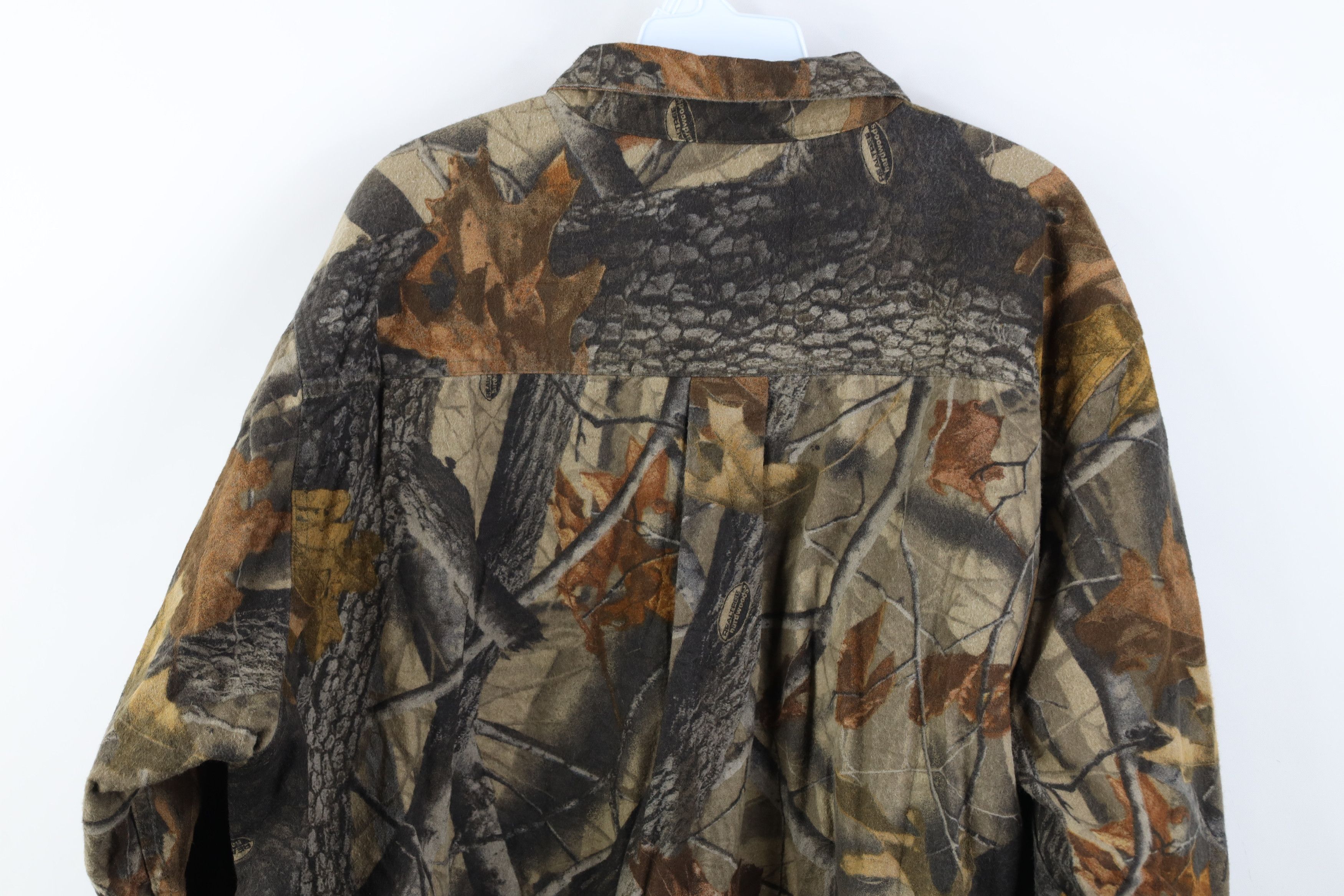 Vintage Vintage Y2K Streetwear Camouflage Chamois Cloth Button Shirt Size US XXL / EU 58 / 5 - 10 Thumbnail