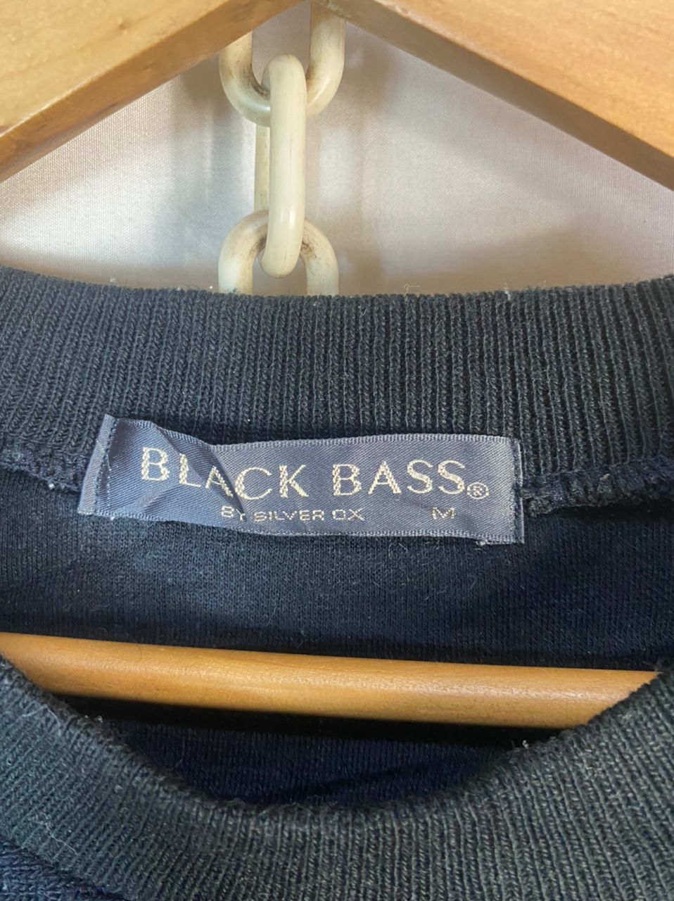 Japanese Brand × Vintage Vintage black bass knit sweatshirt Size US M / EU 48-50 / 2 - 4 Thumbnail