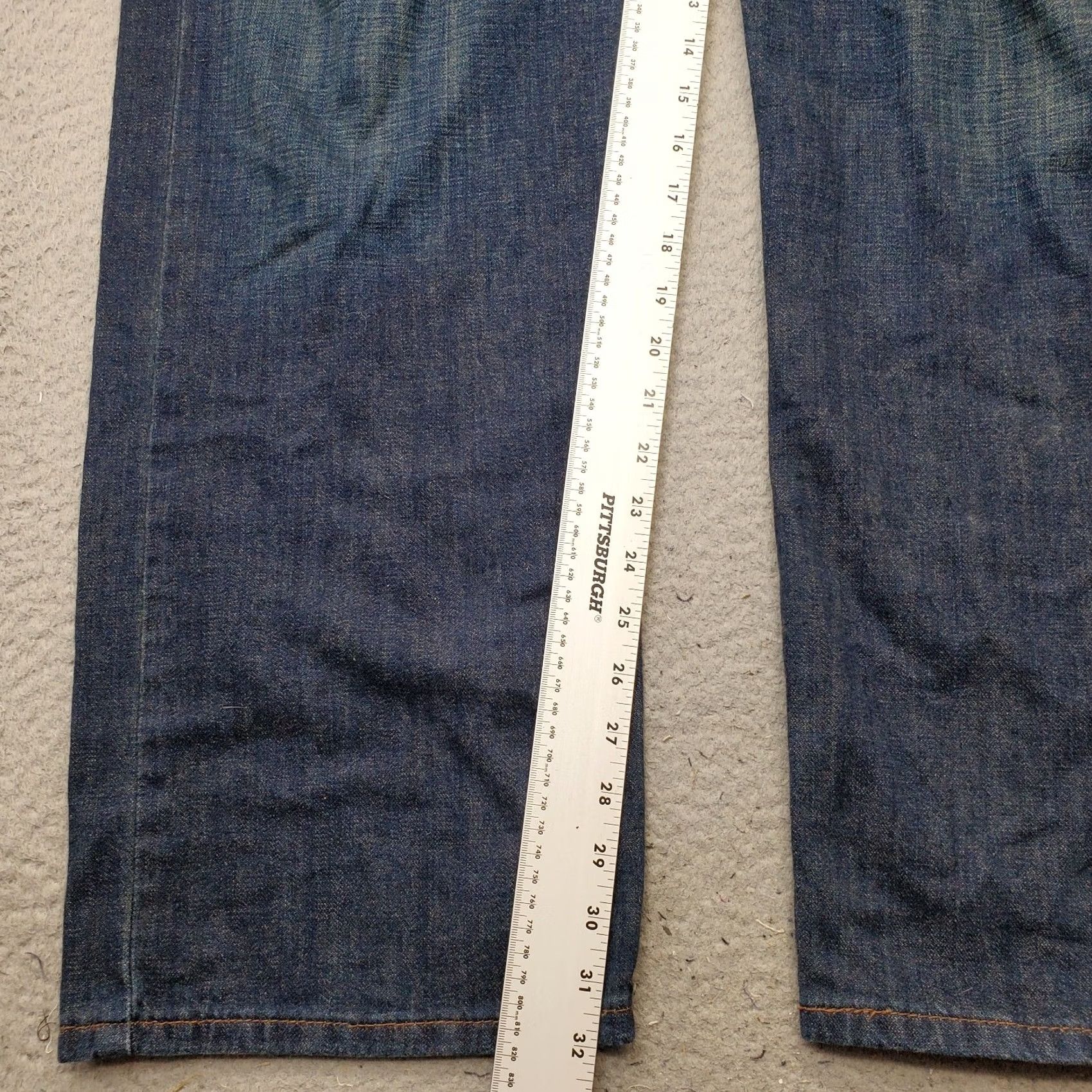 Levi's Levi's Jeans Mens 38x32 Blue Denim Dark Wash Relaxed Fit Wide Leg Red Tab Size US 38 / EU 54 - 4 Thumbnail